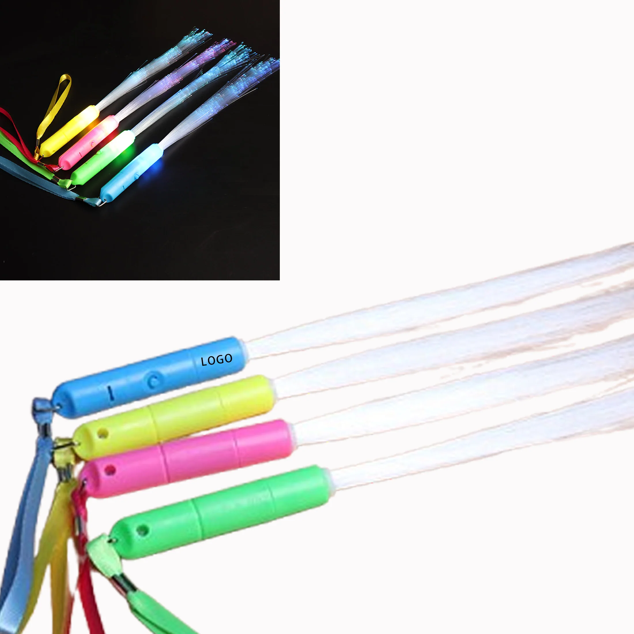 LED Light Wands Sticks/Glow Fiber Sticks