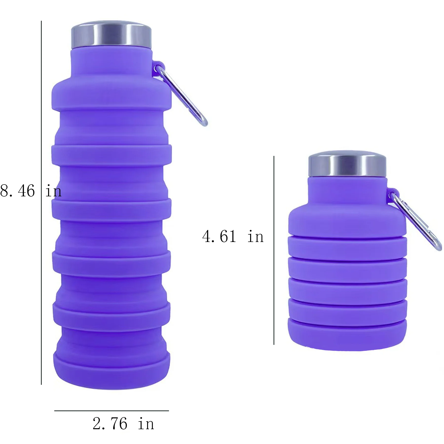 Collapsible Silicone Water Bottle