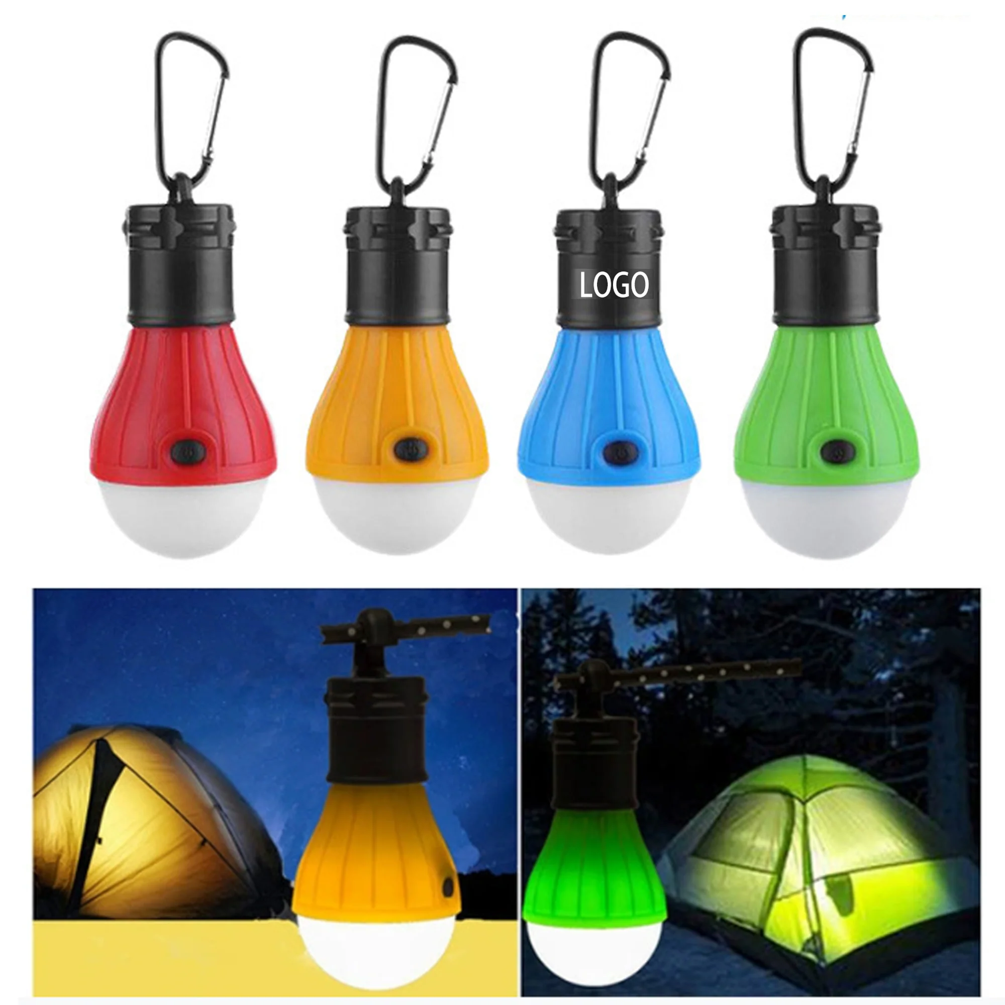 Portable LED Tent Lights Clip Hook