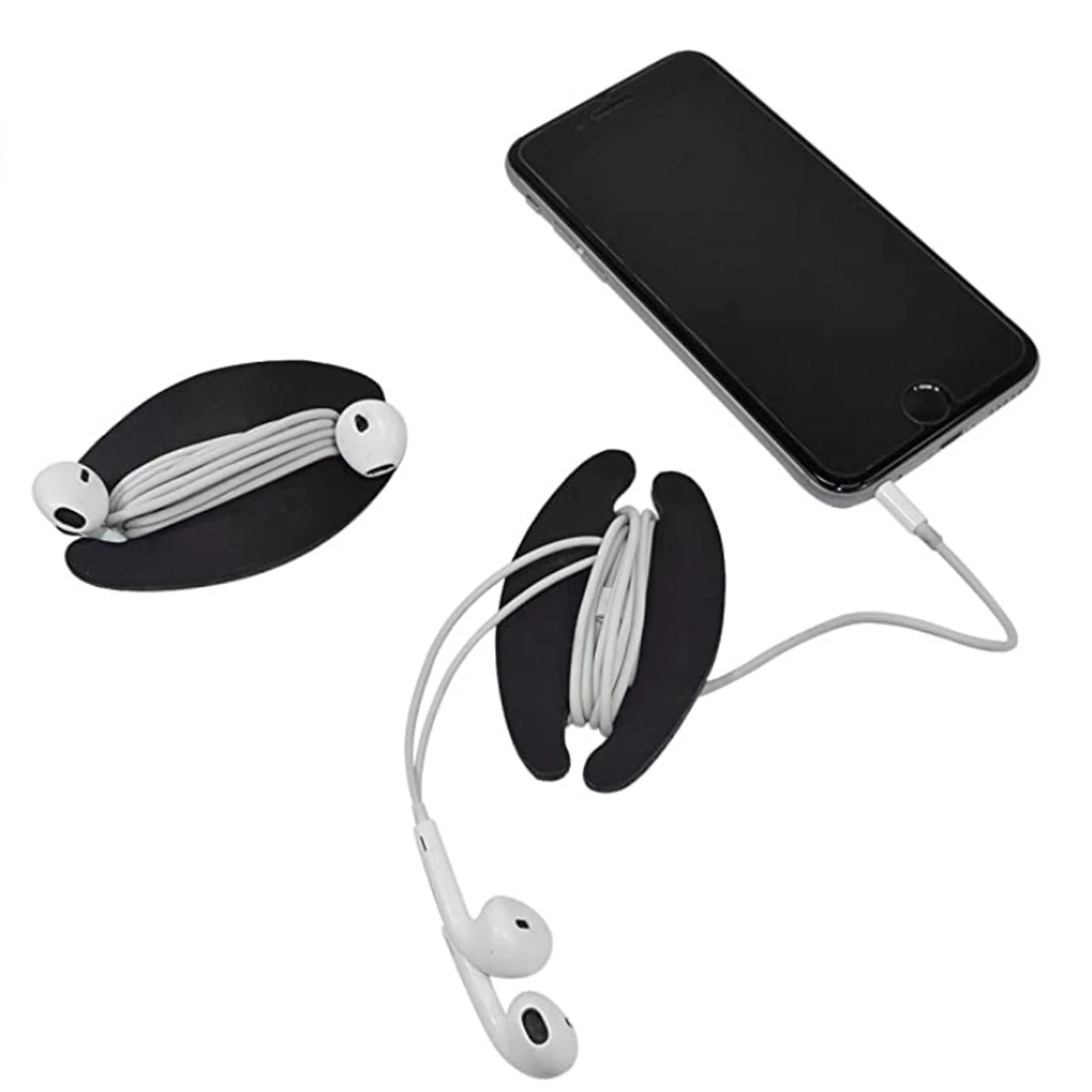 Custom Pocket Silicone Cable Straps Cord Wrap Organizer