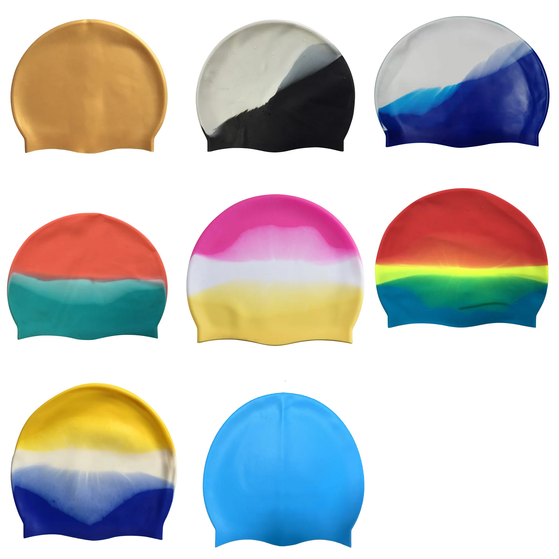 Adults' Large Solid-colored Swim Cap