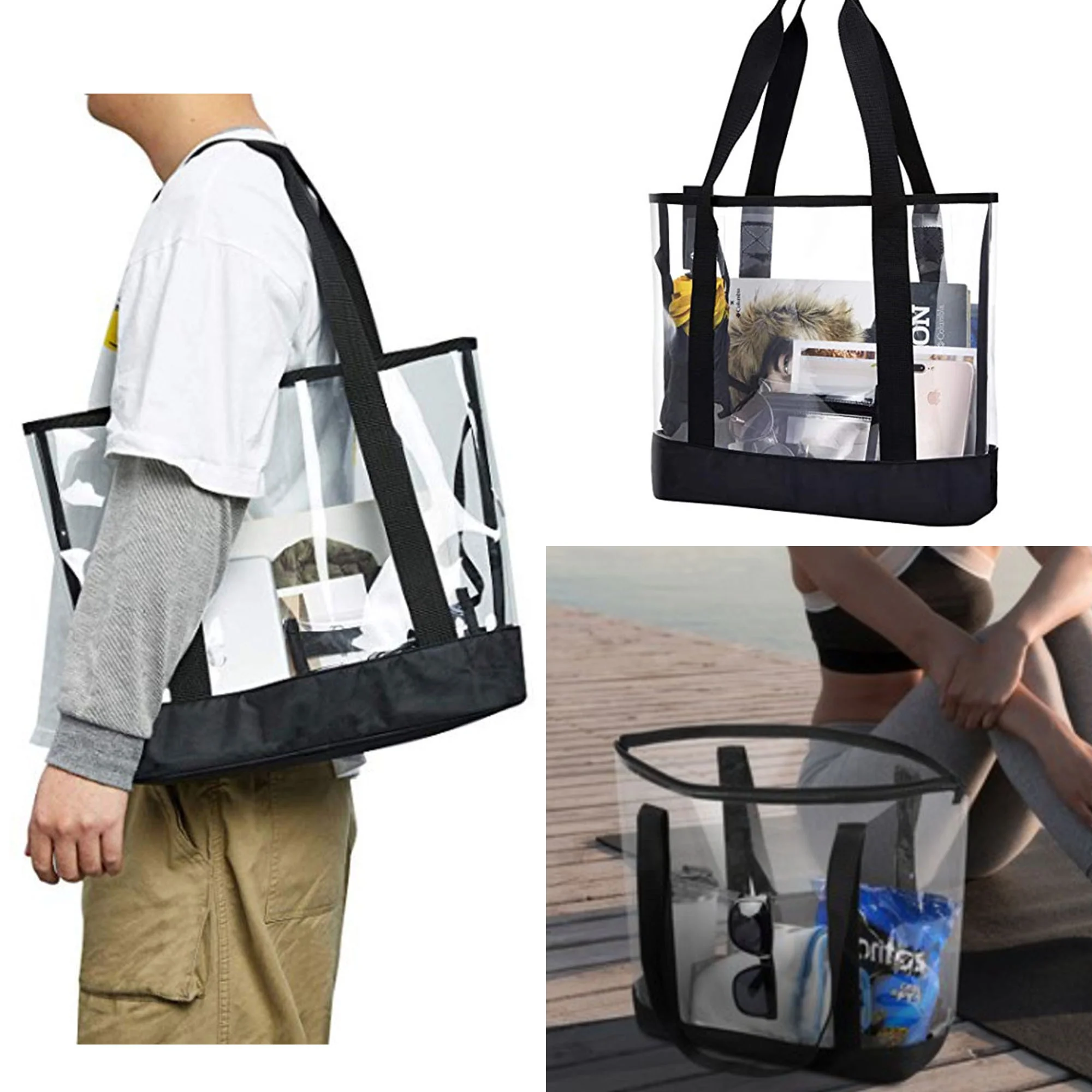 Pvc Transparent Beach Tote Bag