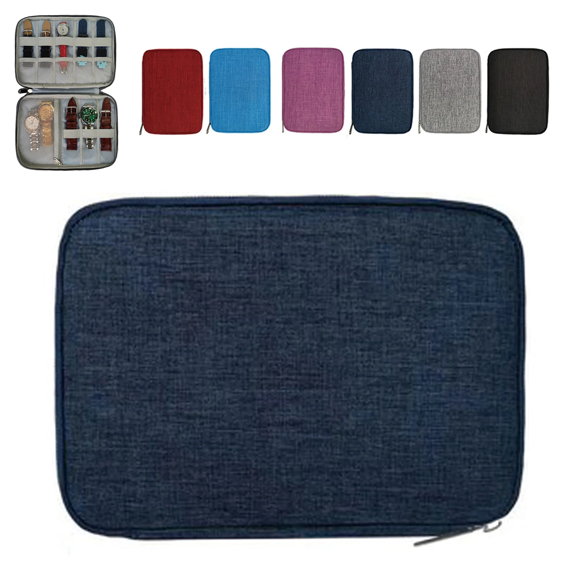 Portable Travel Watch Strap Oxford Cloth Storage Bag