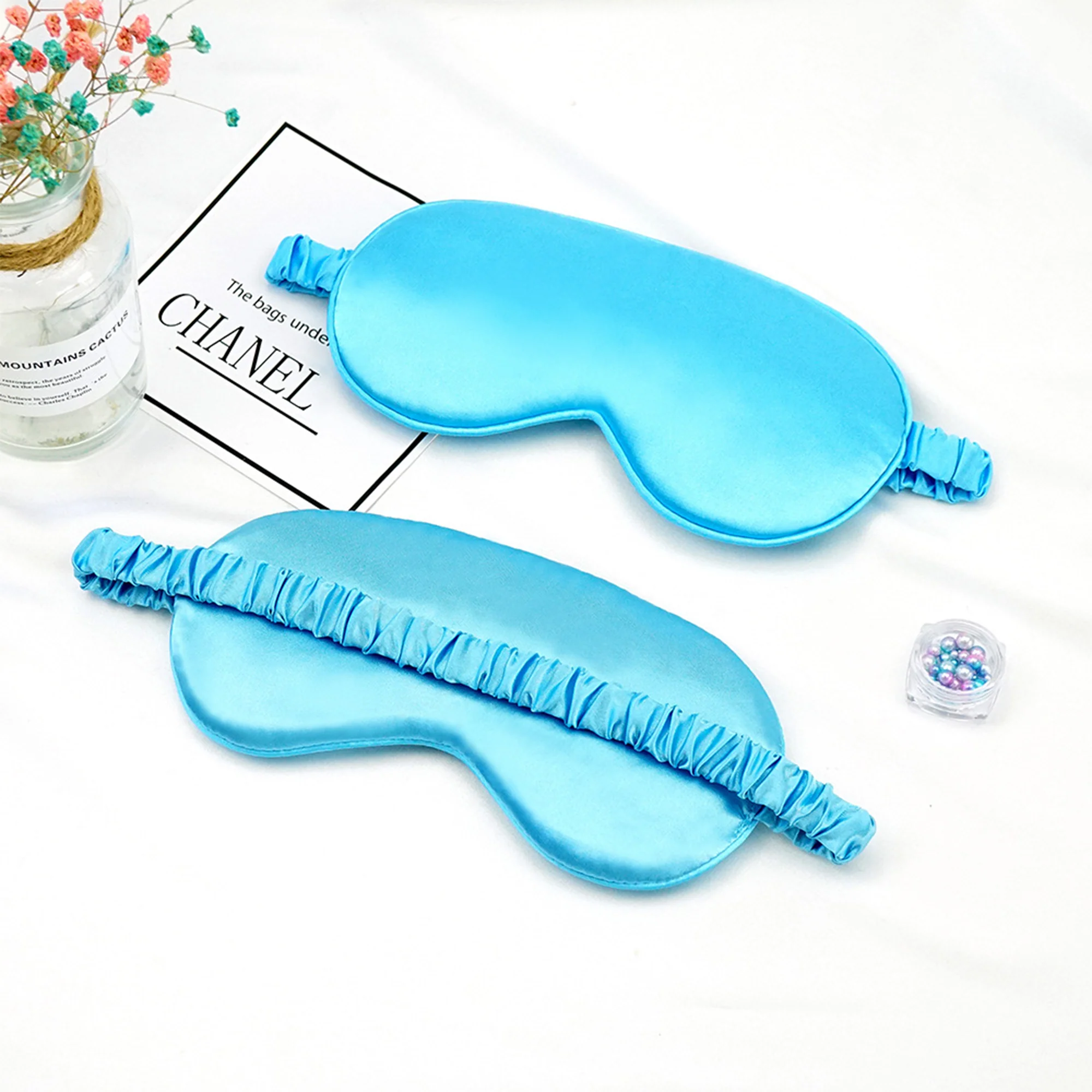 Imitation silk sleep eye mask