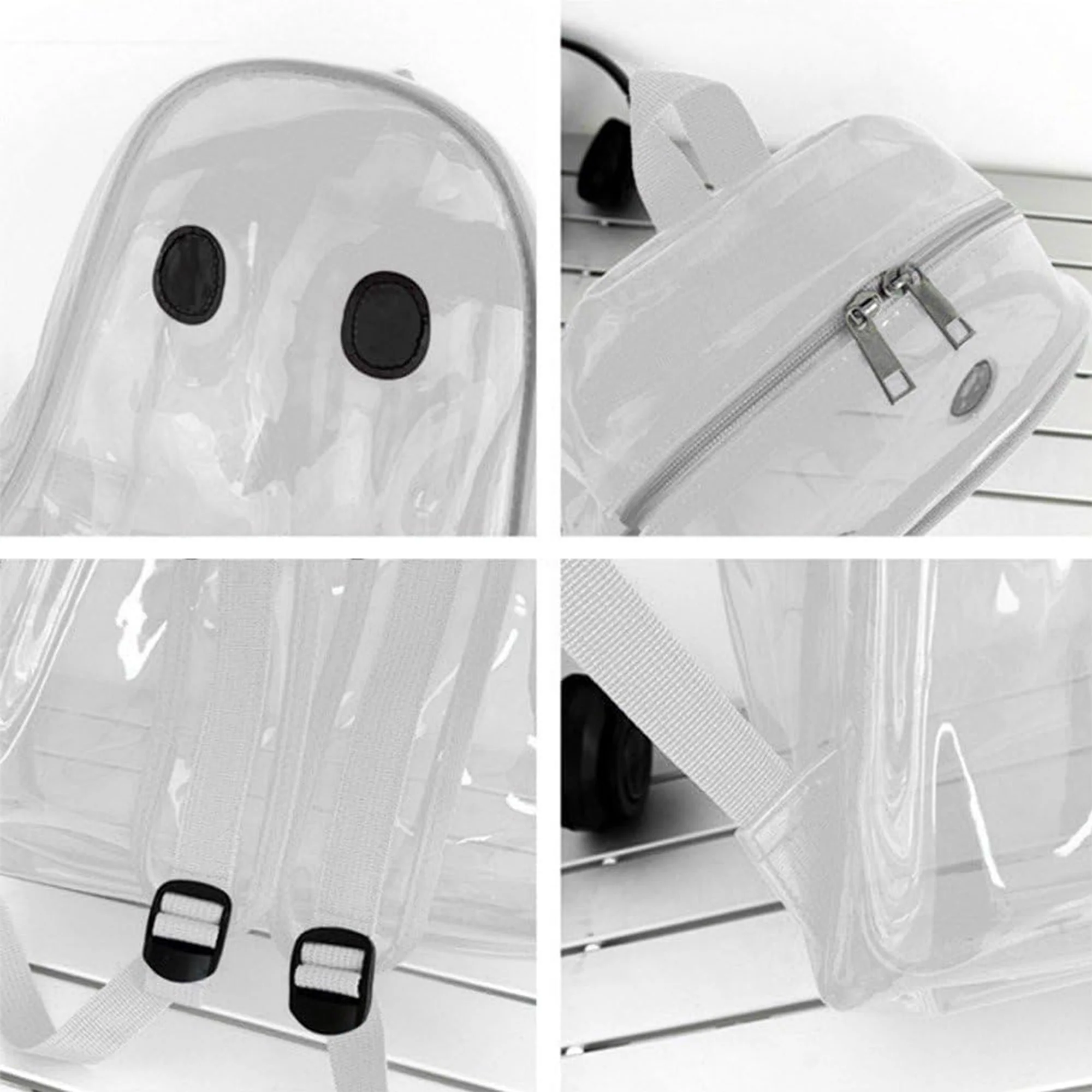 Halloween Ghost Pattern Clear Backpack