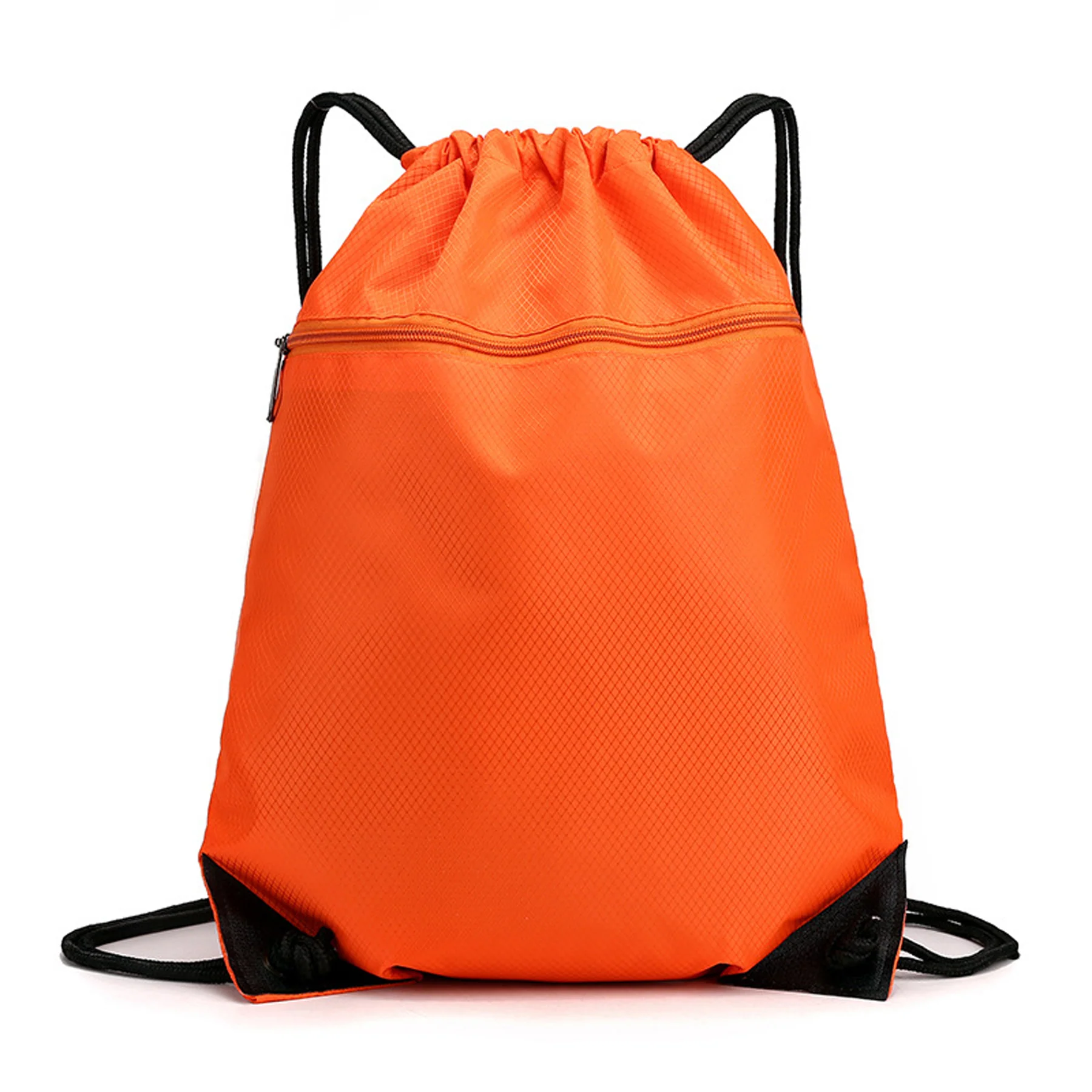 Waterproof Drawstring Backpack with Zipper Pocket