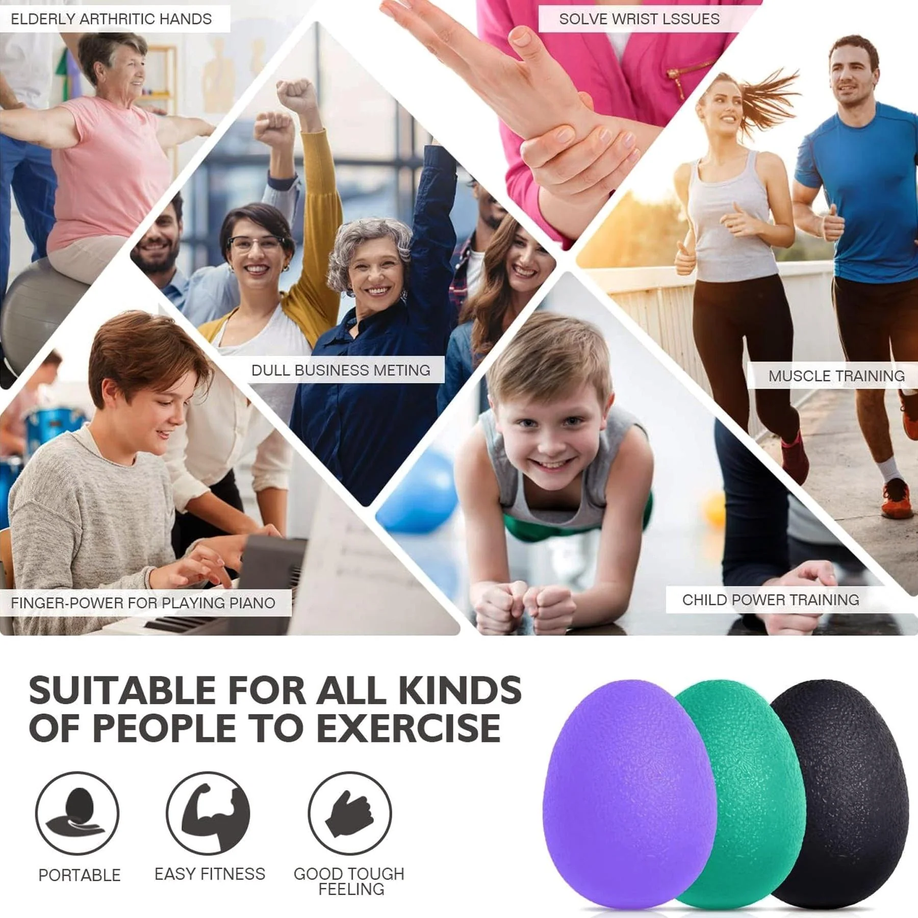 Egg-Shaped Grip Trainer