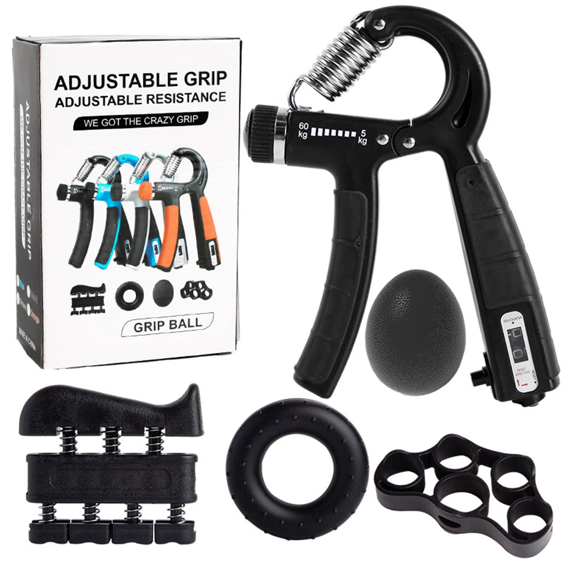Grip Strengthener Set (5 Pieces Set)