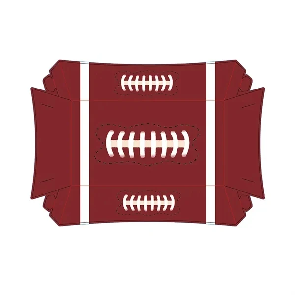 12Pcs Disposable Football Party Food Paper Plate