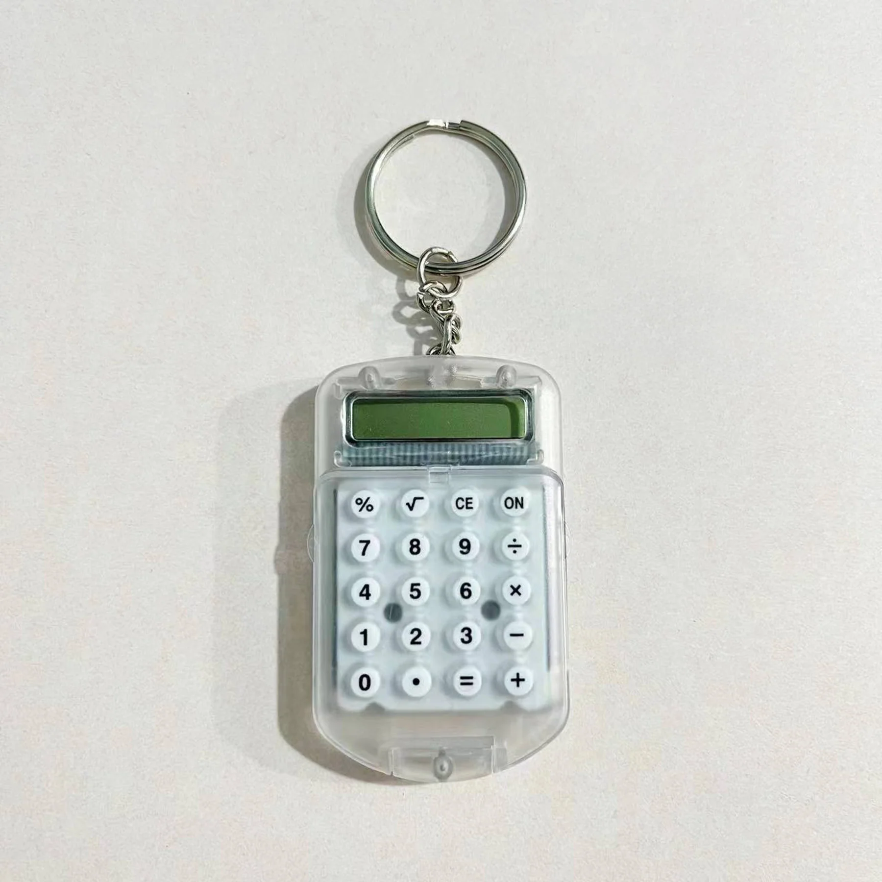 8-Digit Pocket Clamshell Electronic Calculator W/ KeyChain