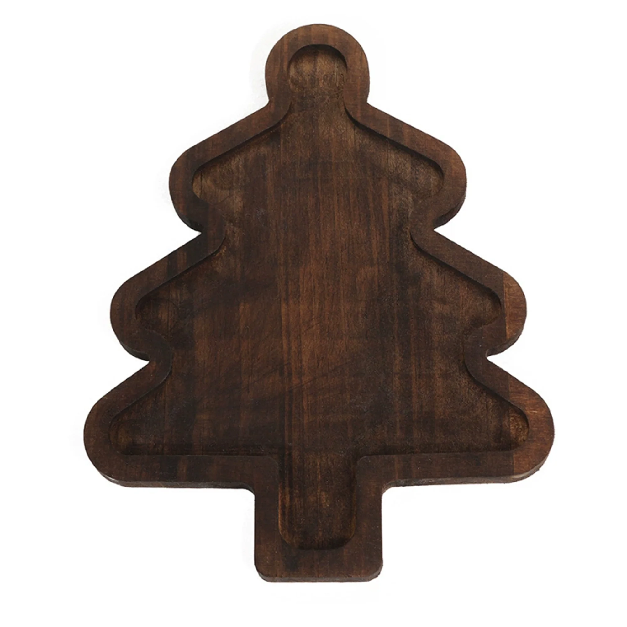 Wooden Christmas Tree Hat Tray