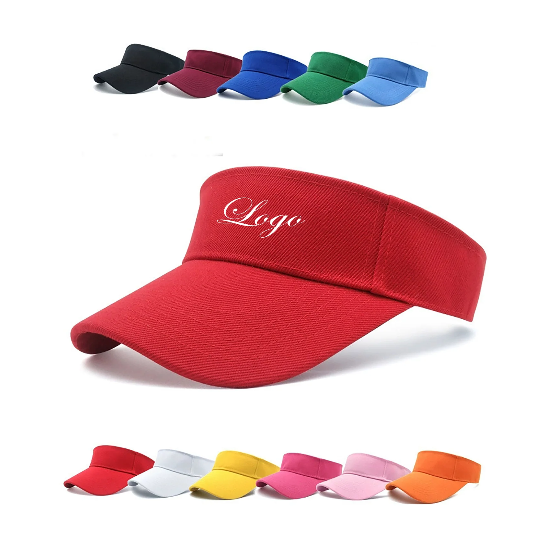 Adult Empty Top Sun Visor Sports Hat