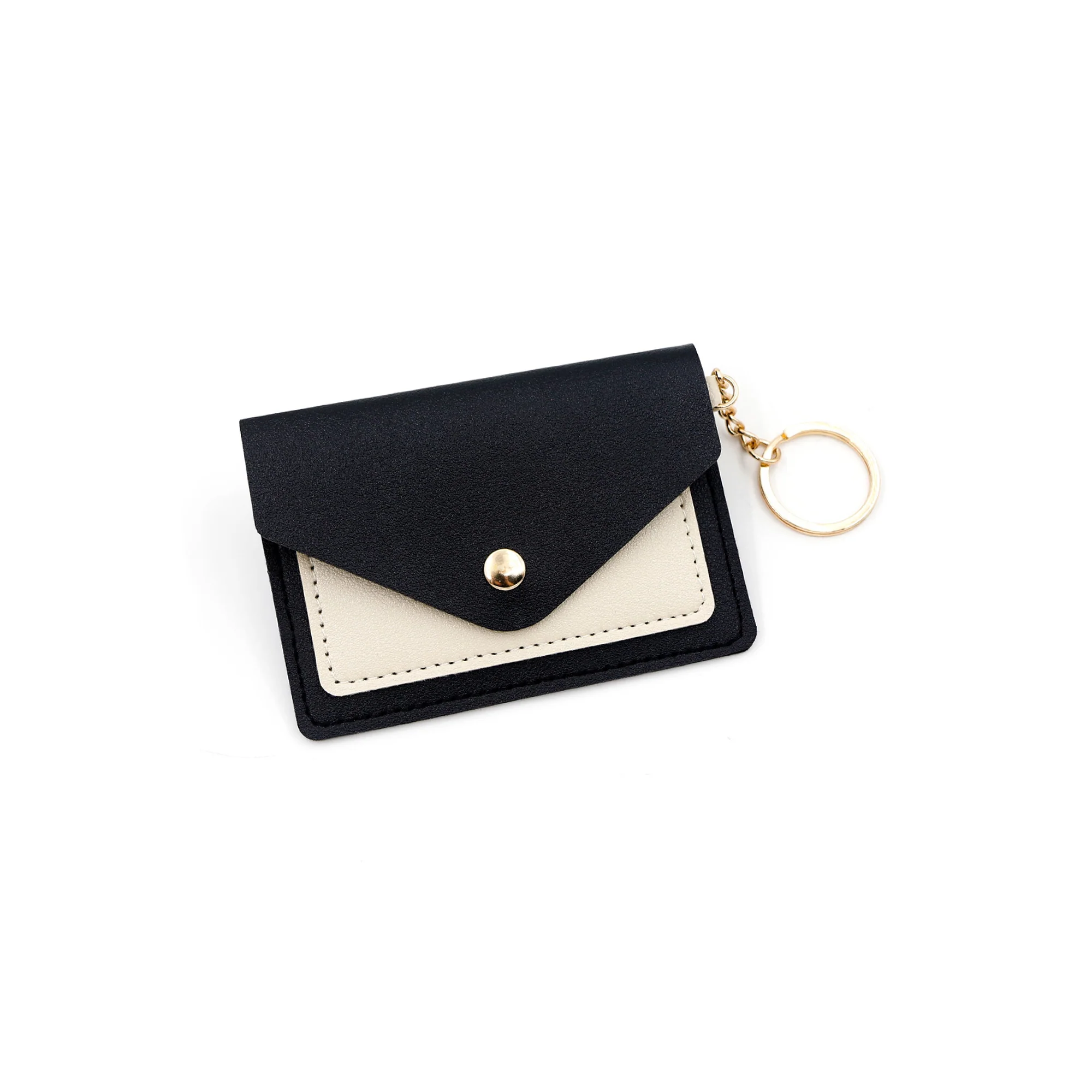 Candy Color Keyring Card Holder Wallet