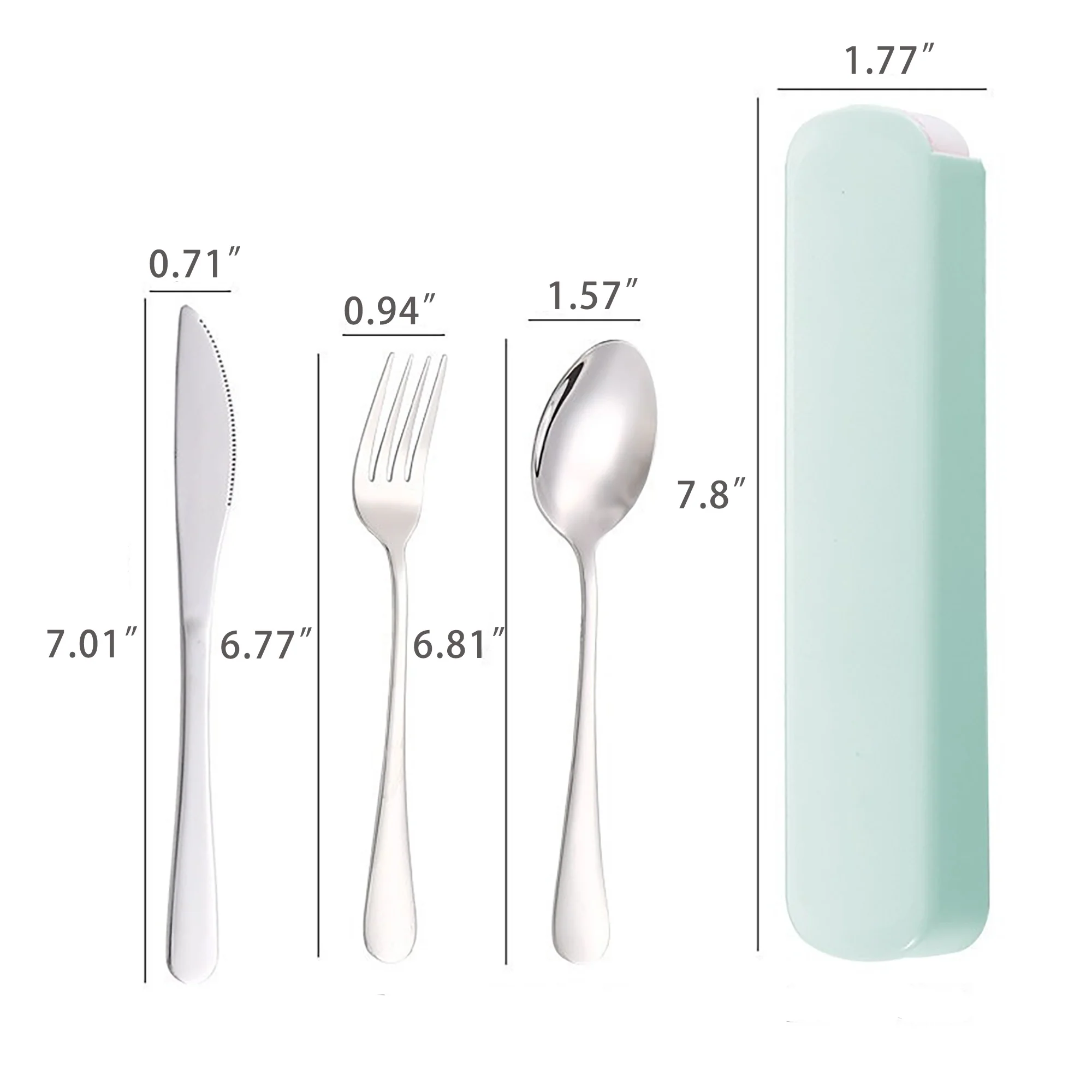Stainless Steel Tableware 3-piece Set