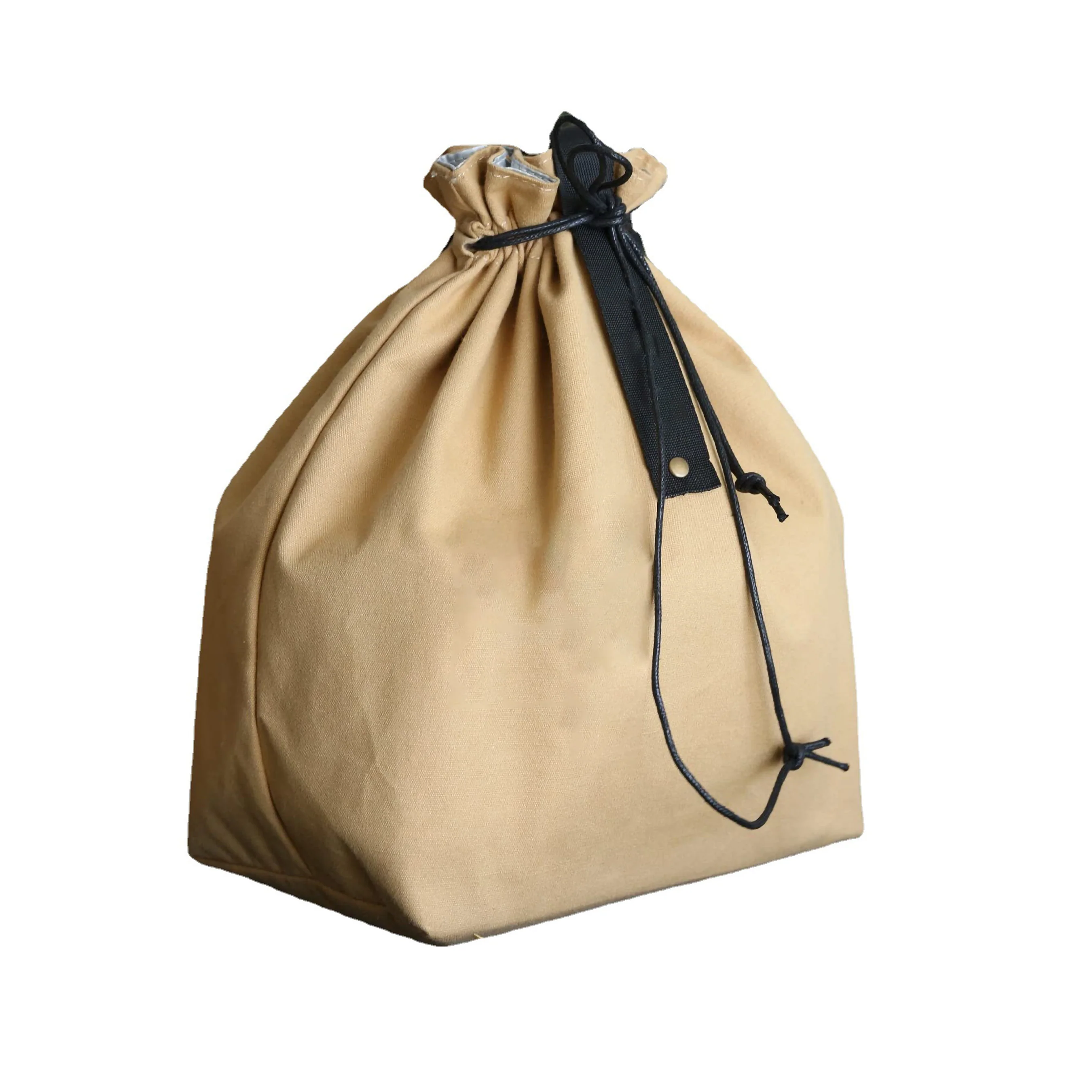 Insulated Lunch Bag With Drawstring Closure