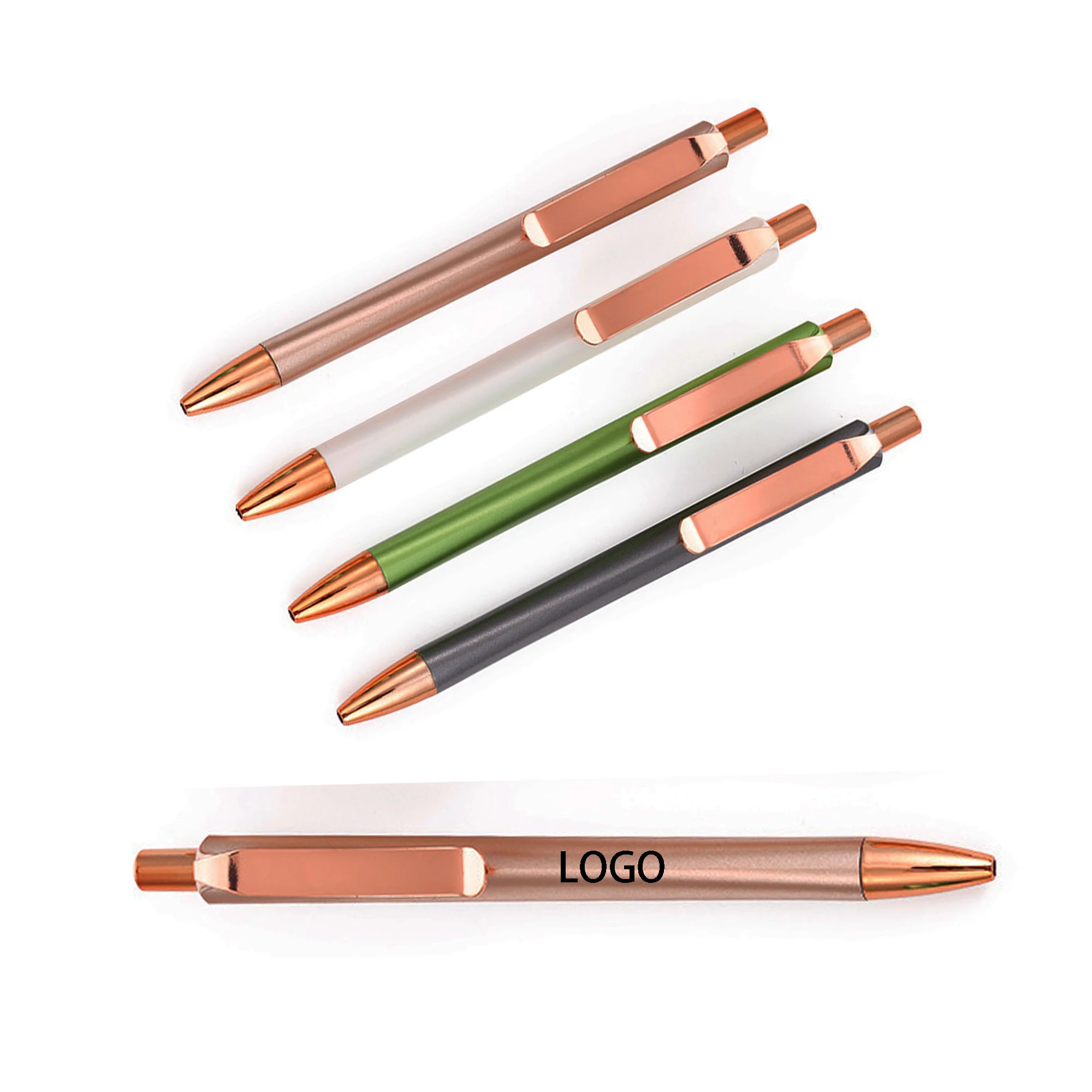 Pressing Style Metal Ballpoint Pen