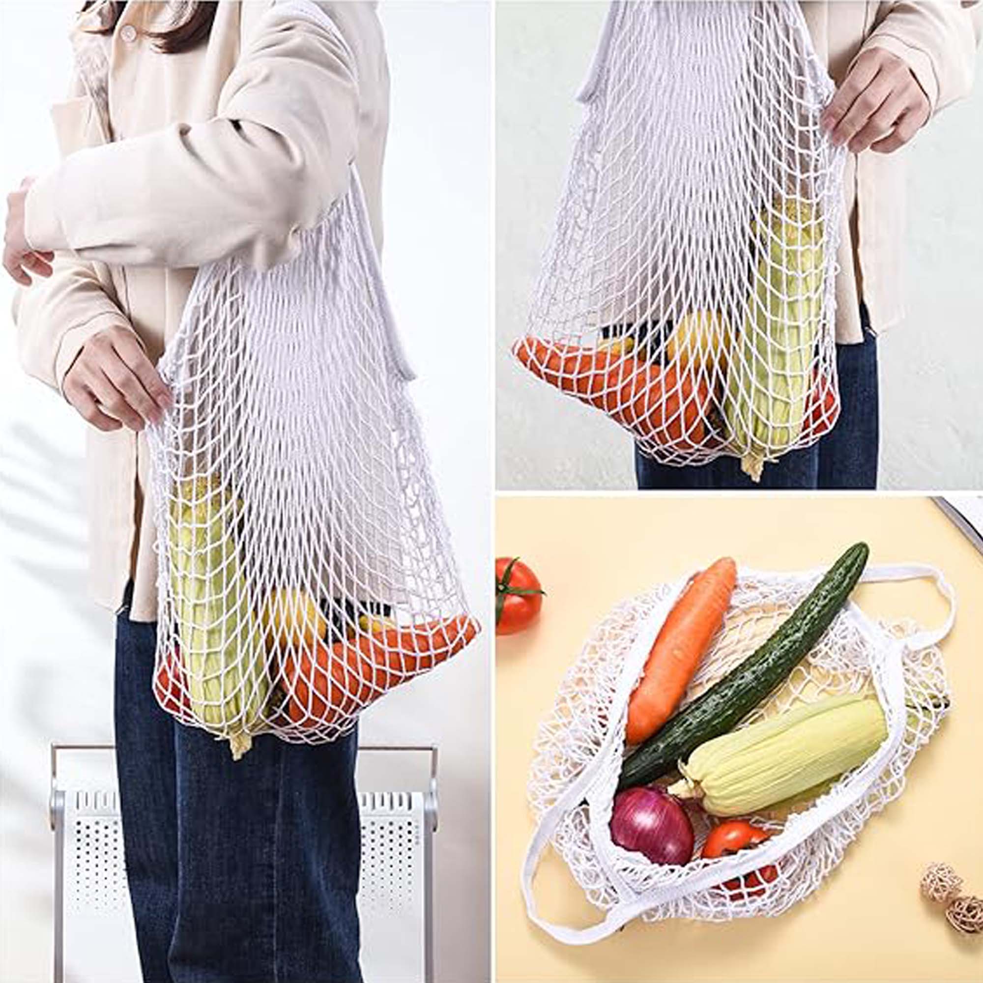 Reusable Cotton Mesh Shopping Bag