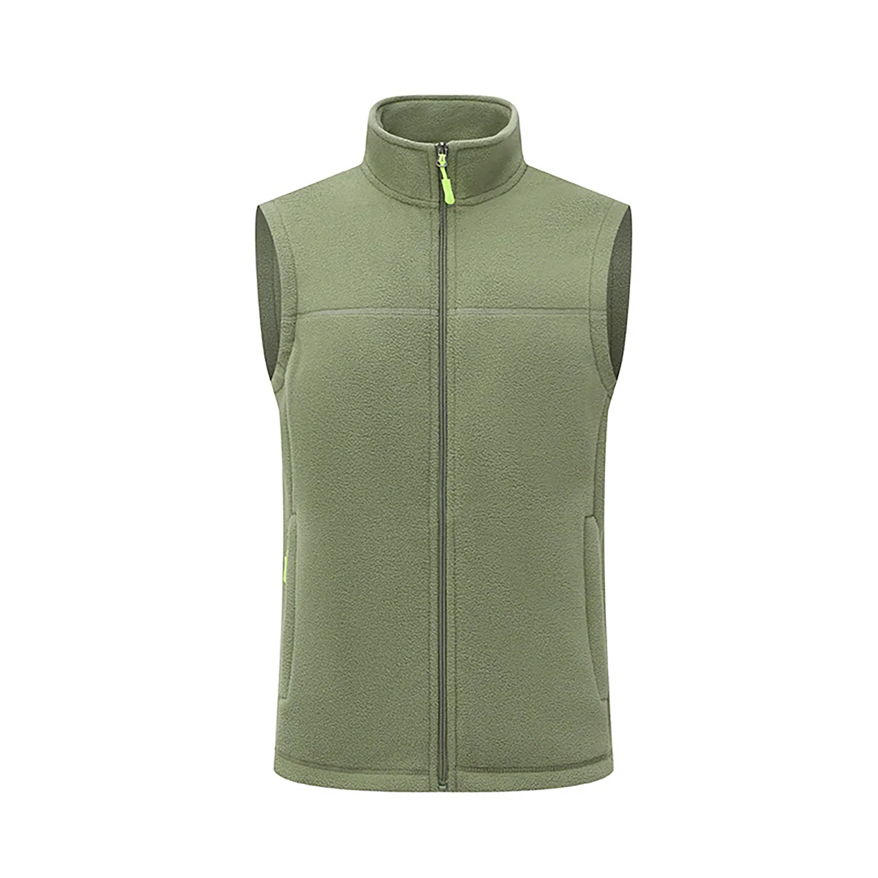 Unisex Fleece Vest Full Zip Warm Outdoor Layer