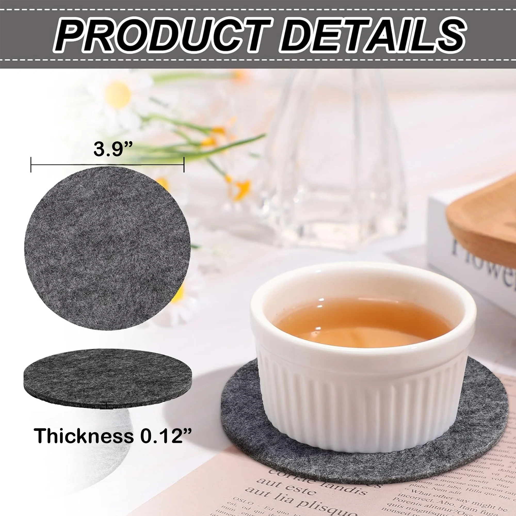 Absorbent Felt Cup Coaster