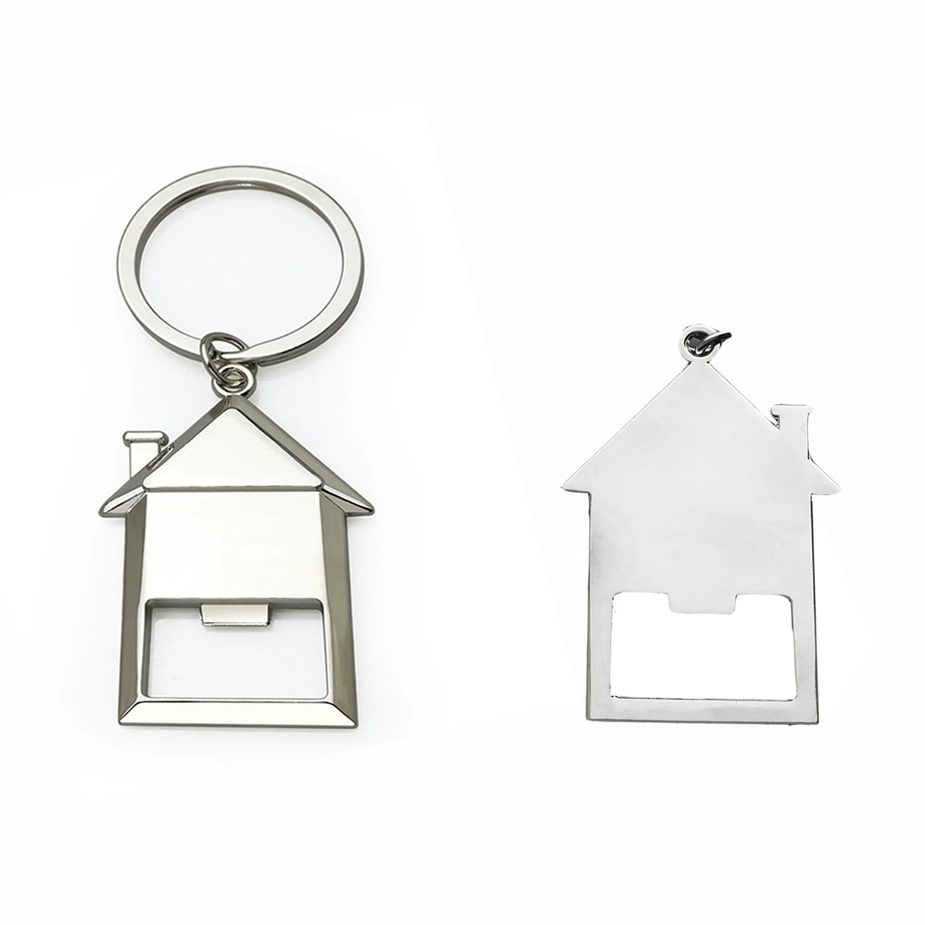 House Shaped Bottle Opener Keychain