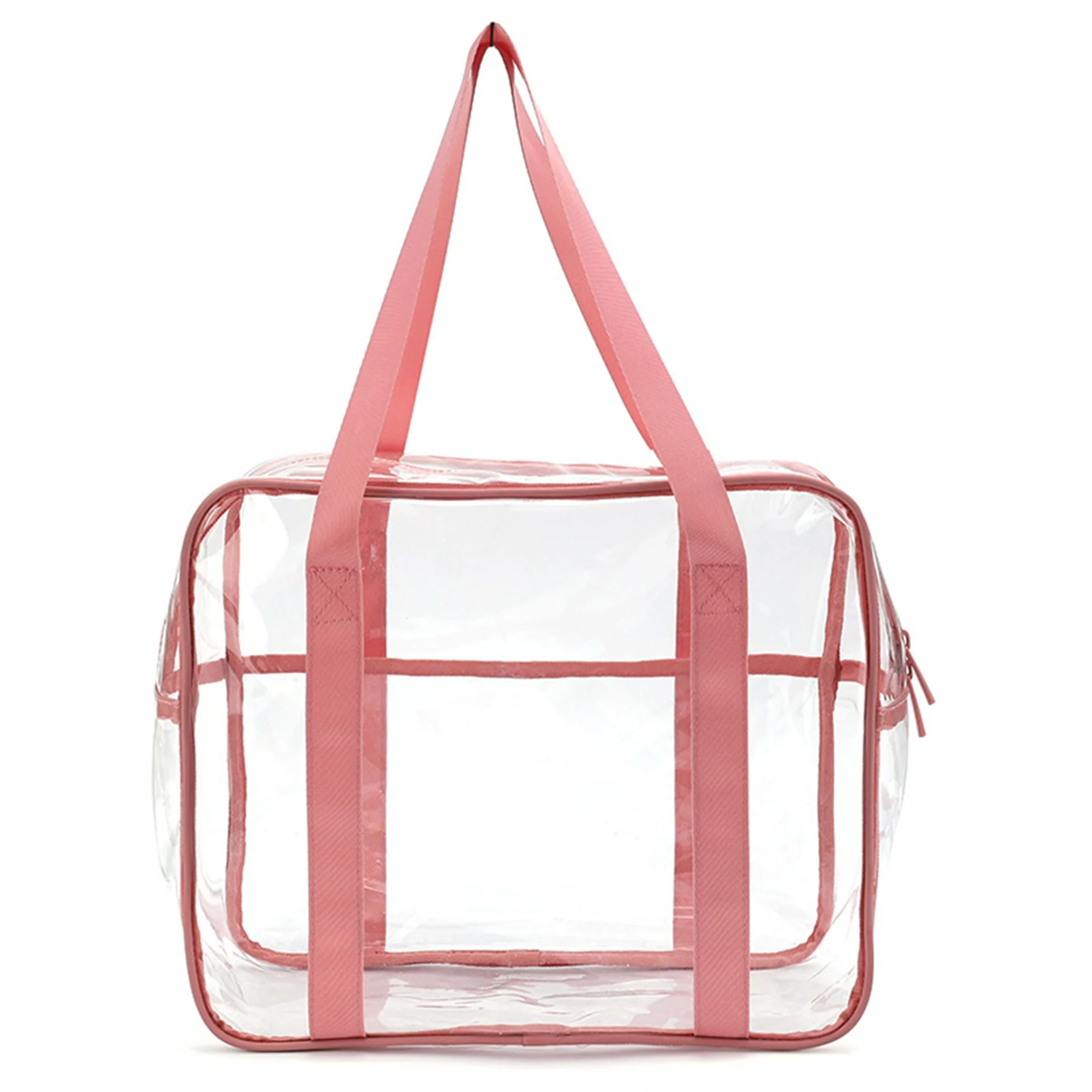 Clear Zippered Safety Tote Bag
