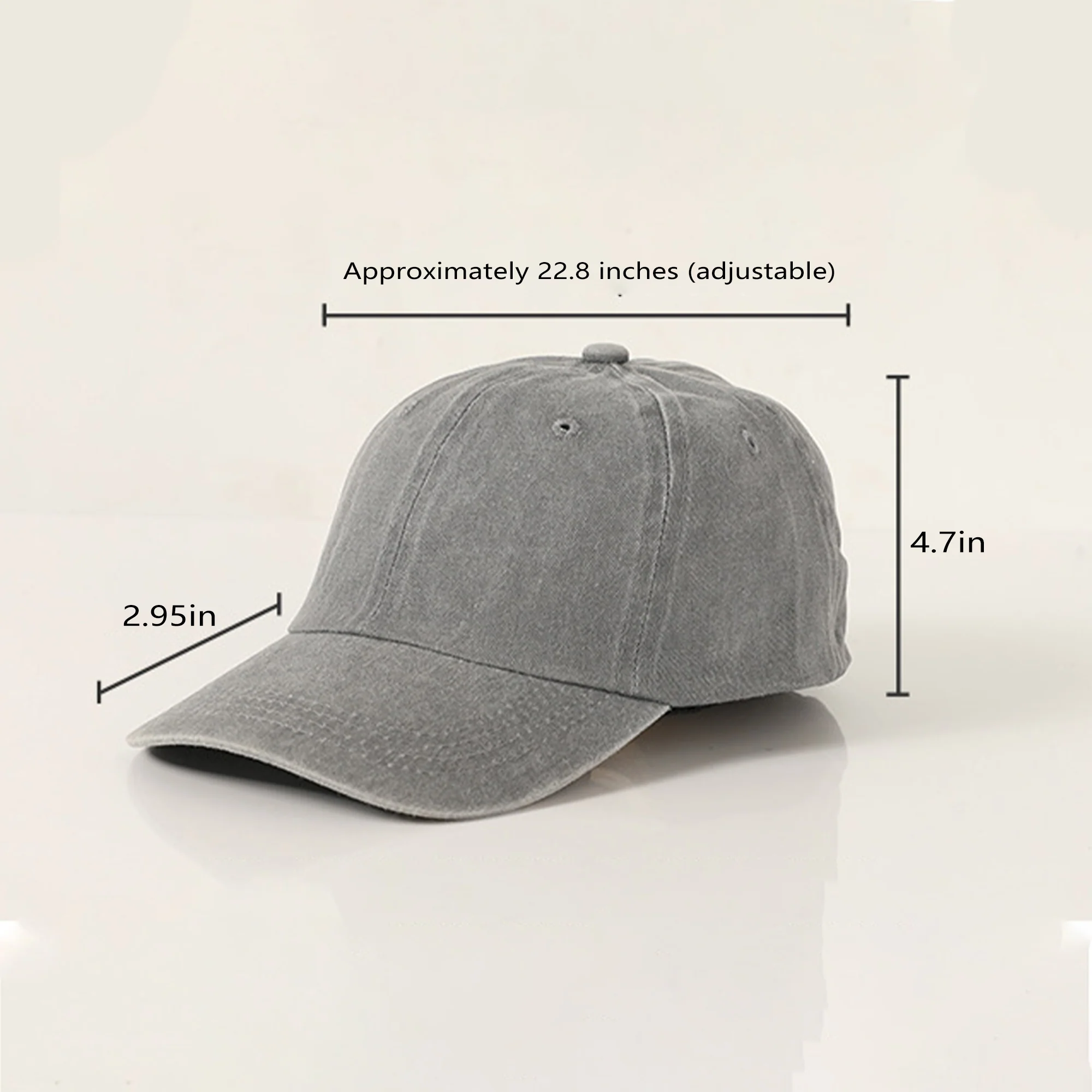Embroidered Washed Baseball Cap