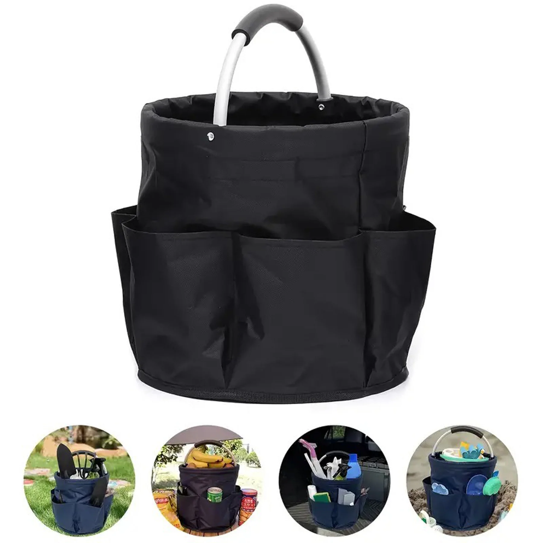 Foldable Picnic And Garden Tool Basket