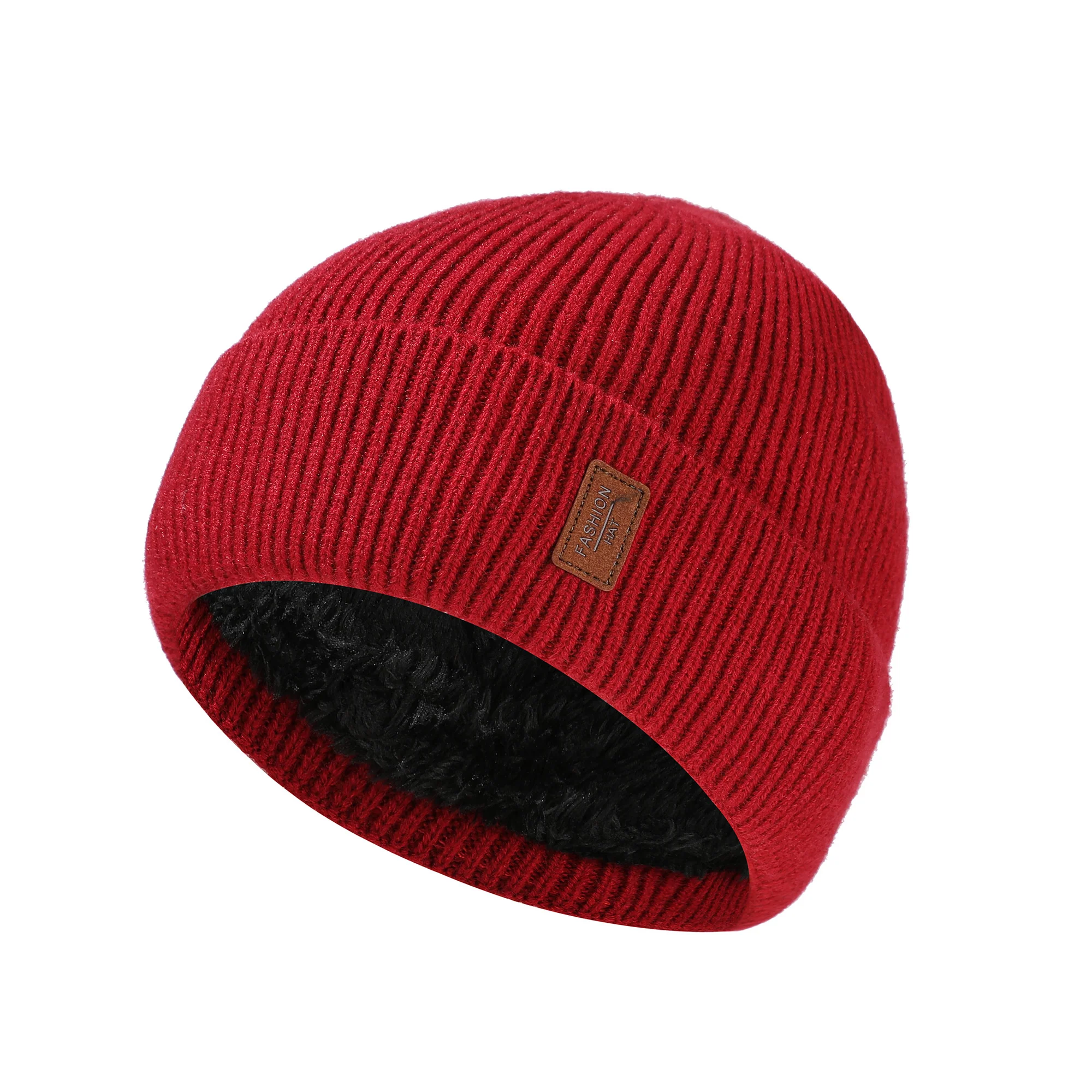 Winter Unisex Knit Cuff Beanie Hat