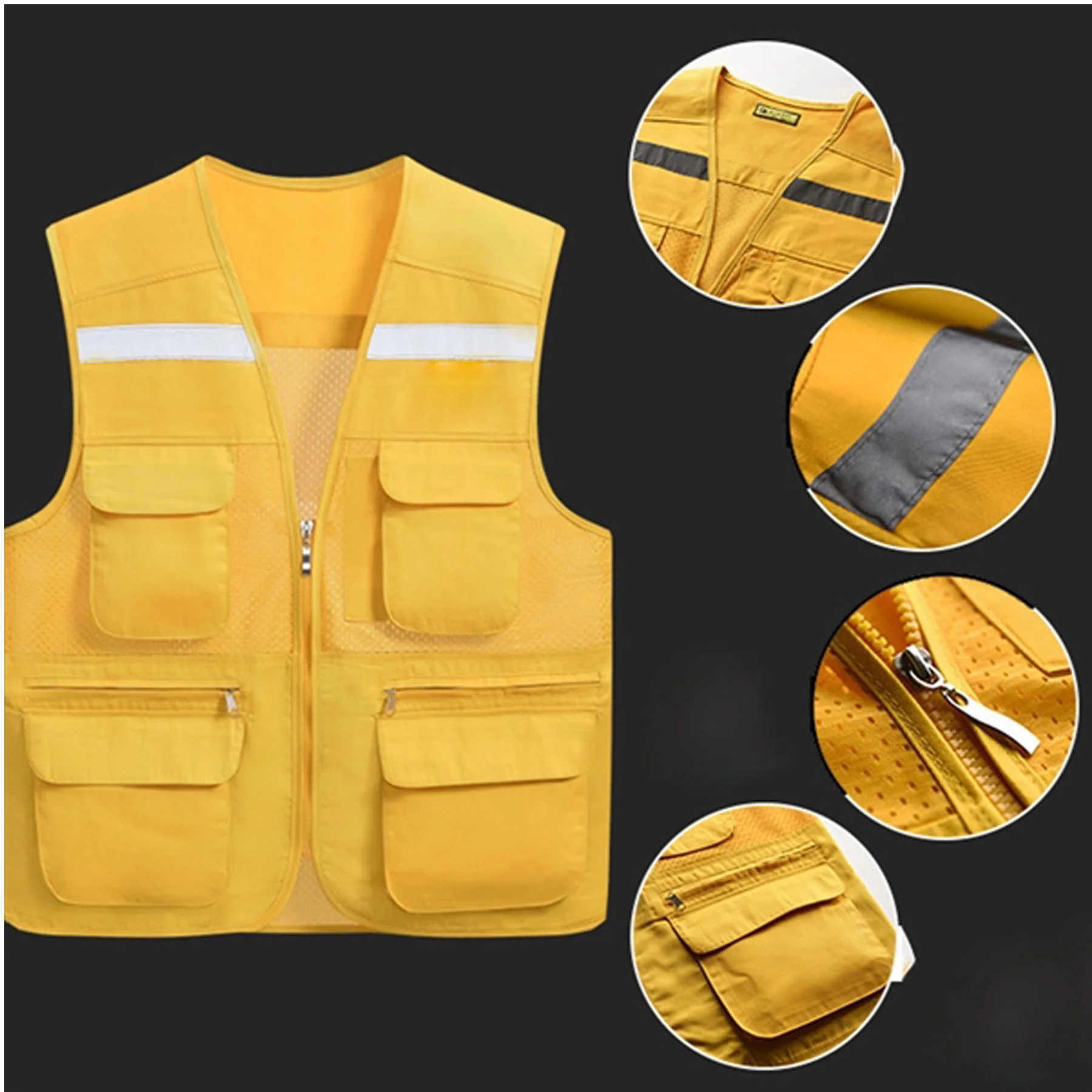 Breathable Safety Workwear With Pockets
