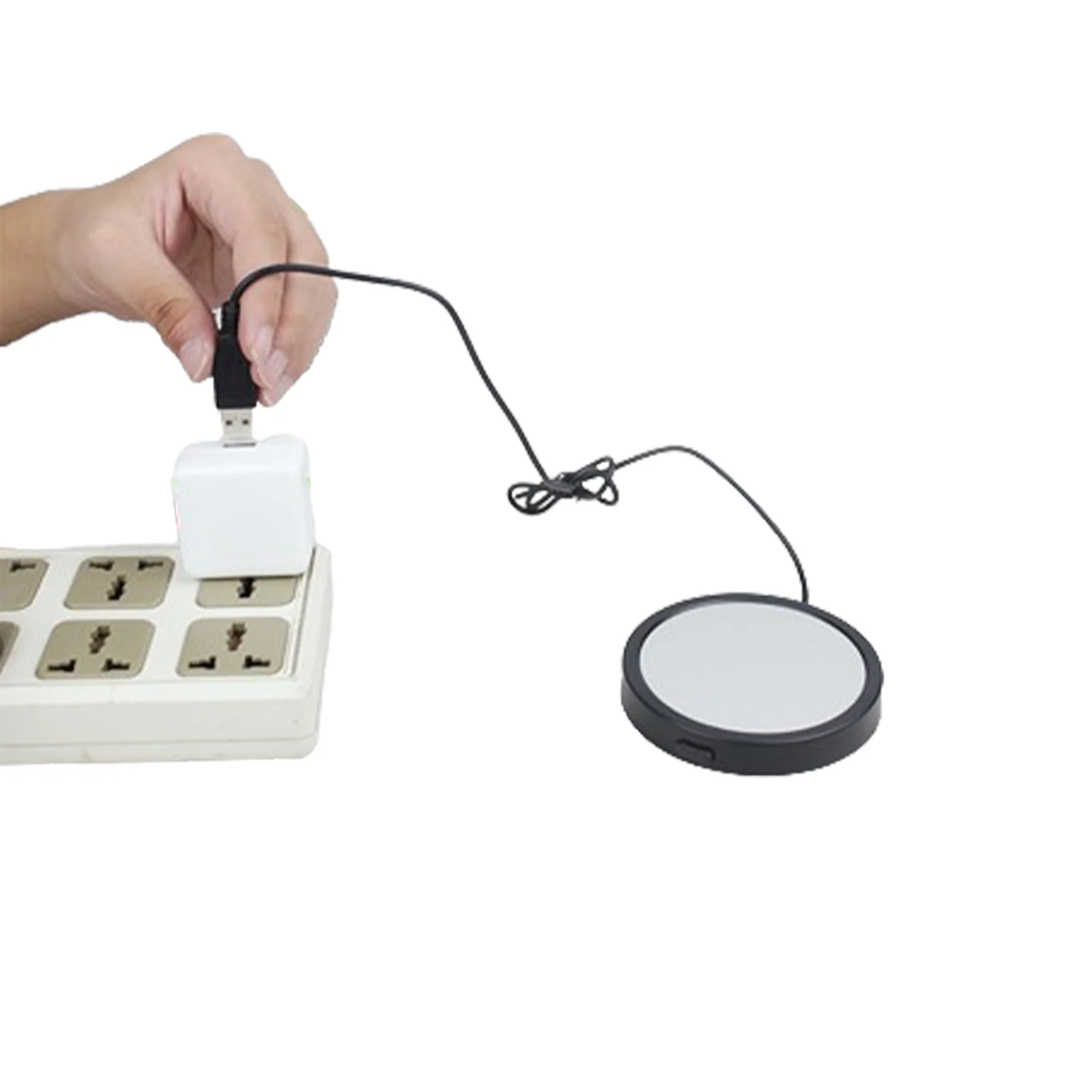Round Desktop Usb Cup Warmer Coffee Mug Warmer For Office