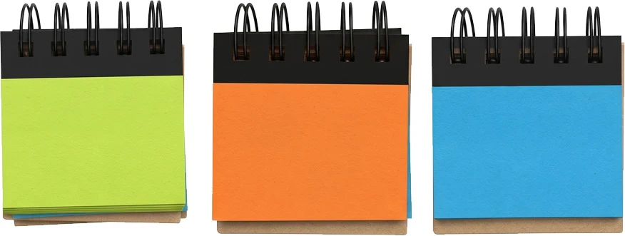 Kraft Cover Spiral Sticky Notes Index Set