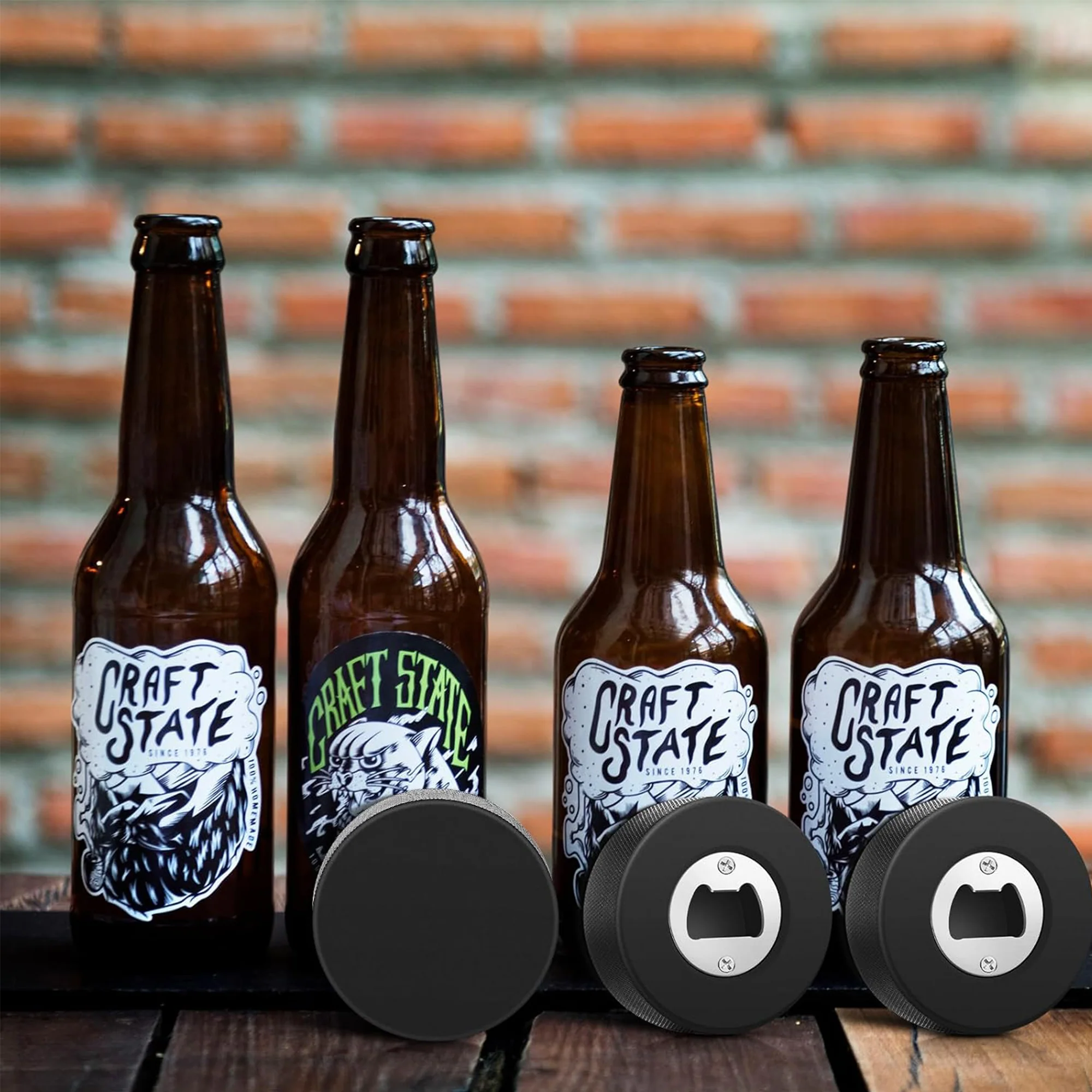 Hockey Puck Bottle Opener