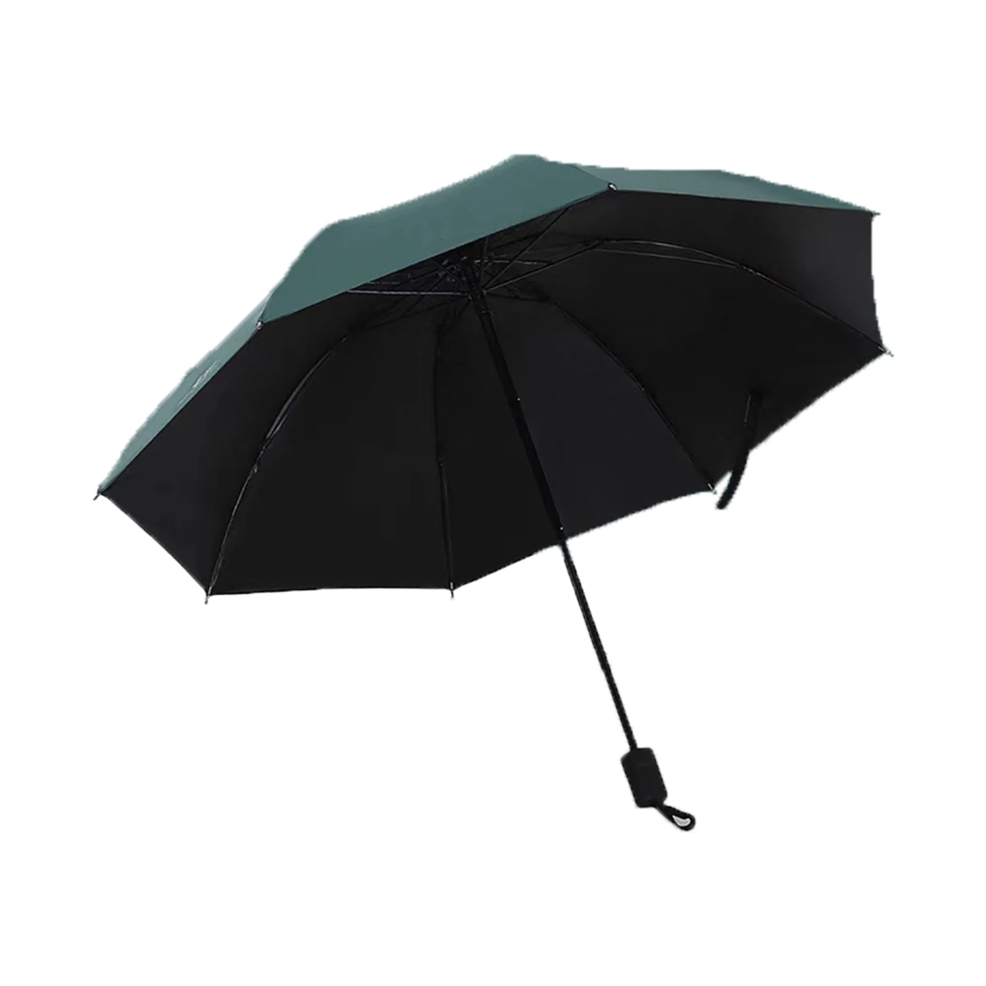 Manual Black Handle Outward Folding Umbrella