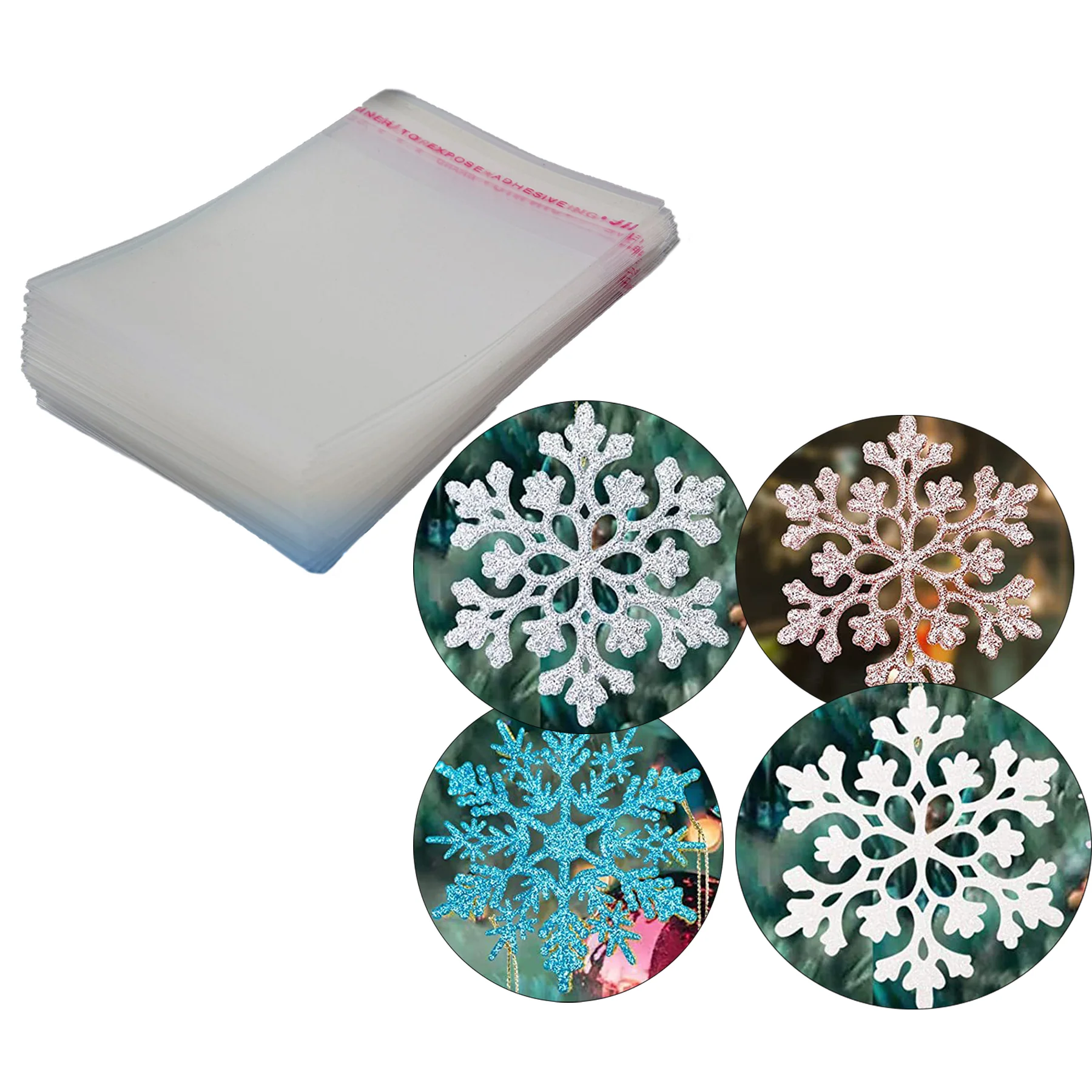 36Pcs Christmas Snowflake Ornaments