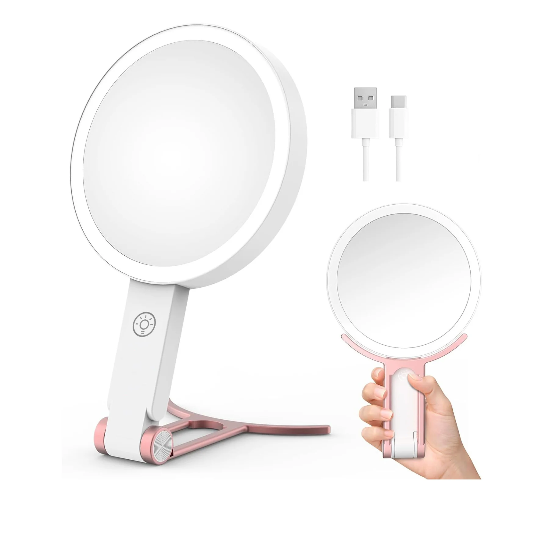 Double Sided  Magnifying Makeup Mirror
