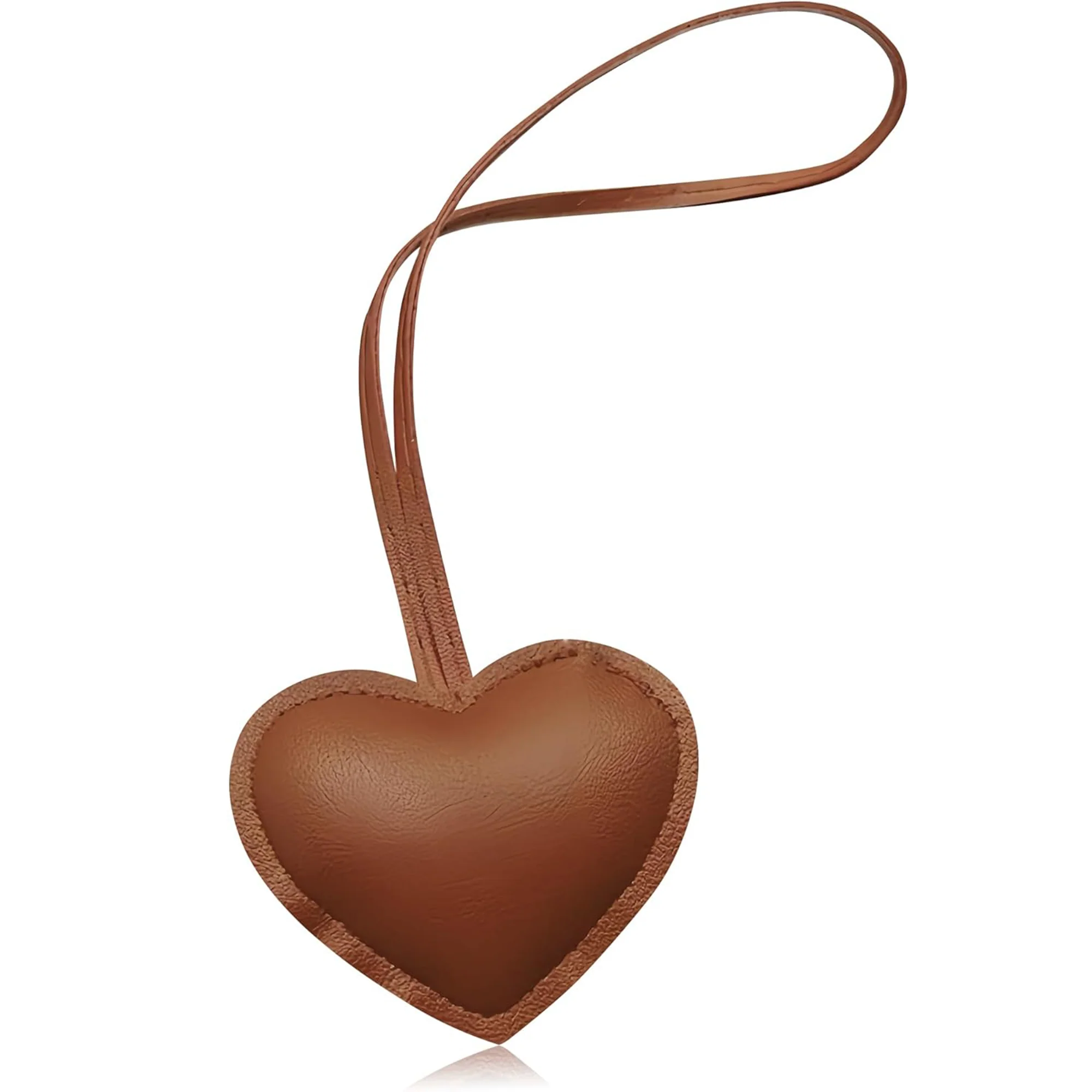 PU Leather Heart-Shaped Pendant