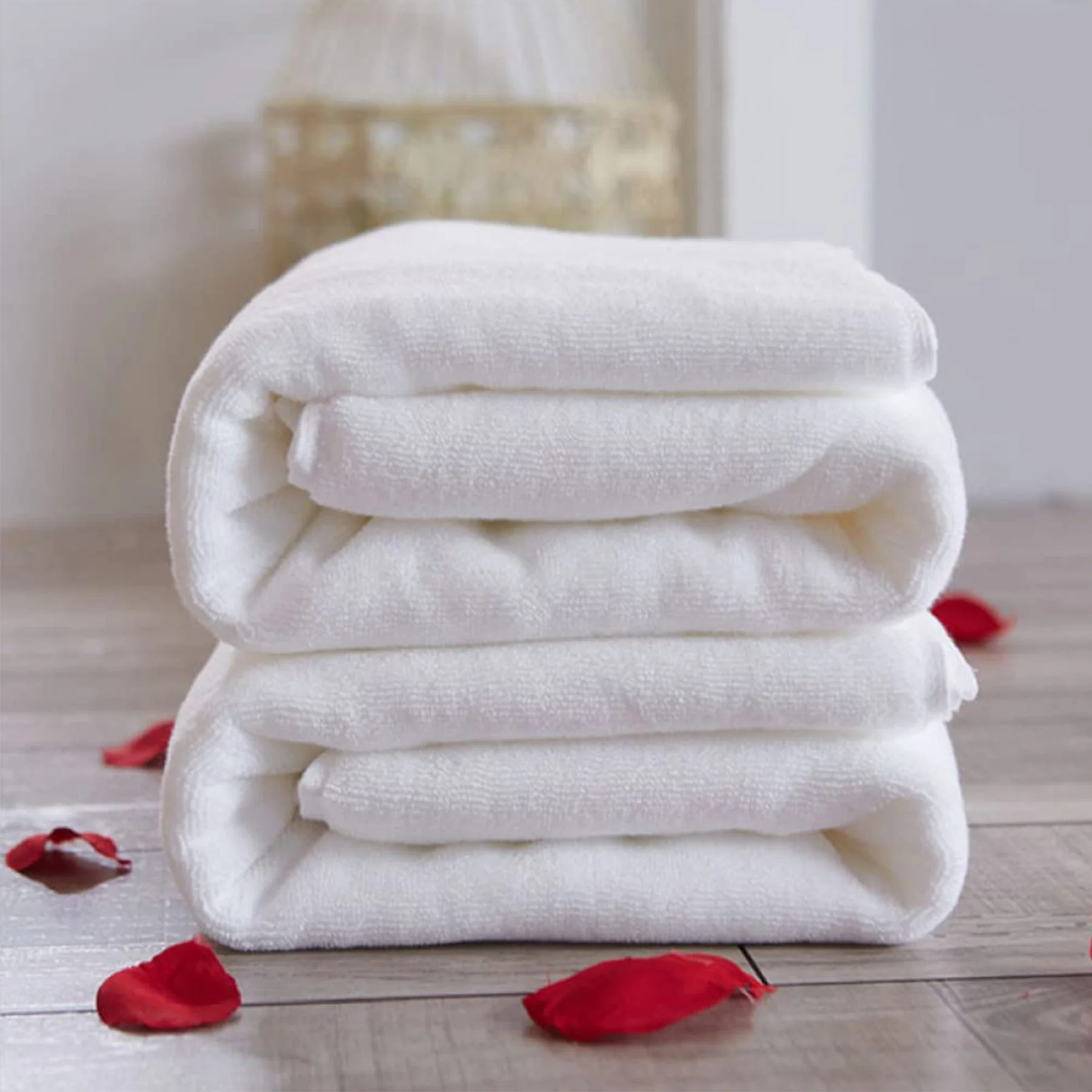 30 x 14 Inch Household Hotel Durable White Large Face Towel