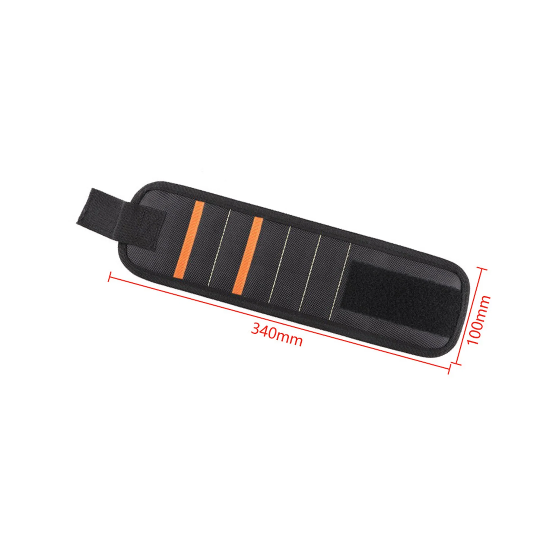 5-Row Magnetic Tool Oxford Wristband 15 Magnets & 2 Pockets
