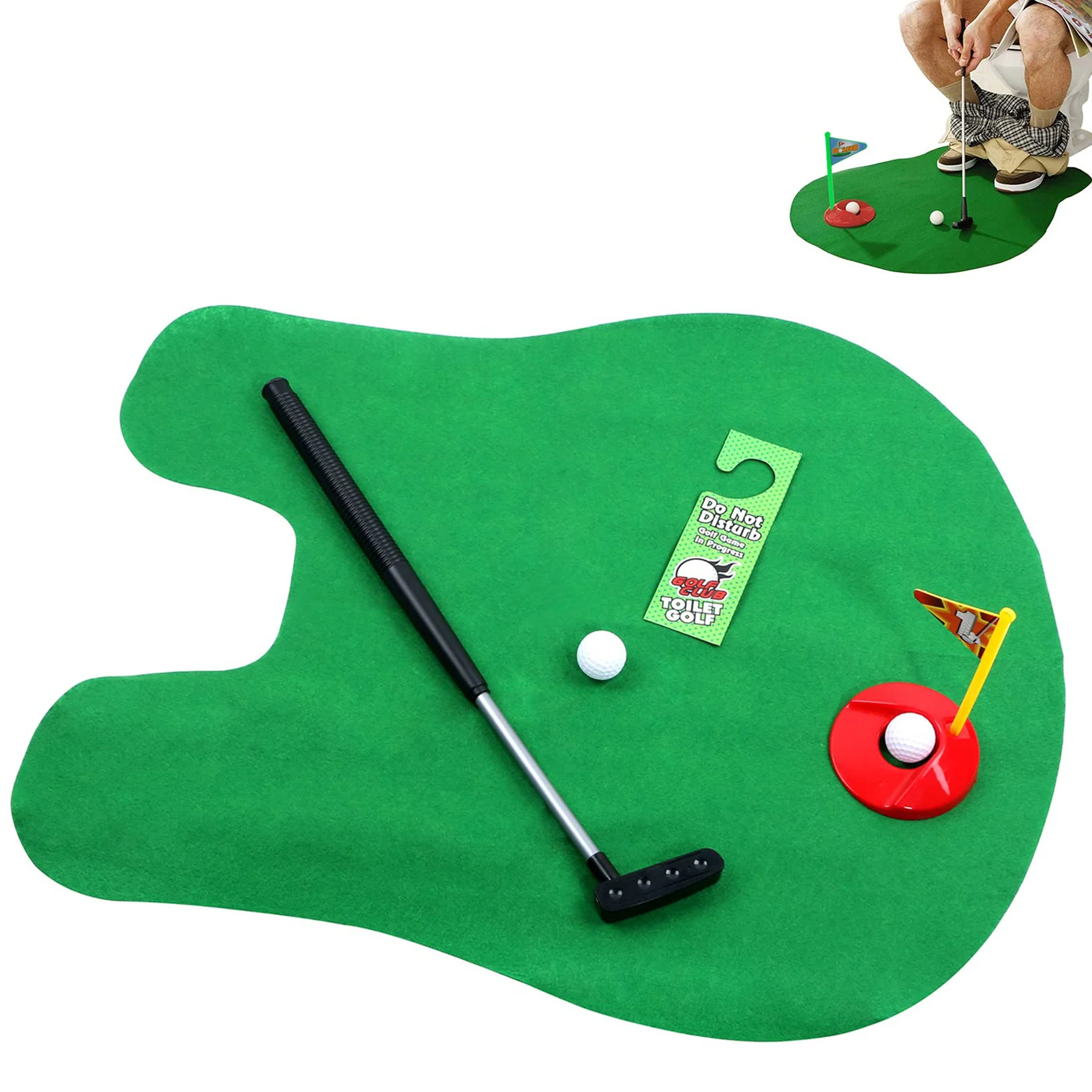 Golf Toilet Toy Potty Putter Putting