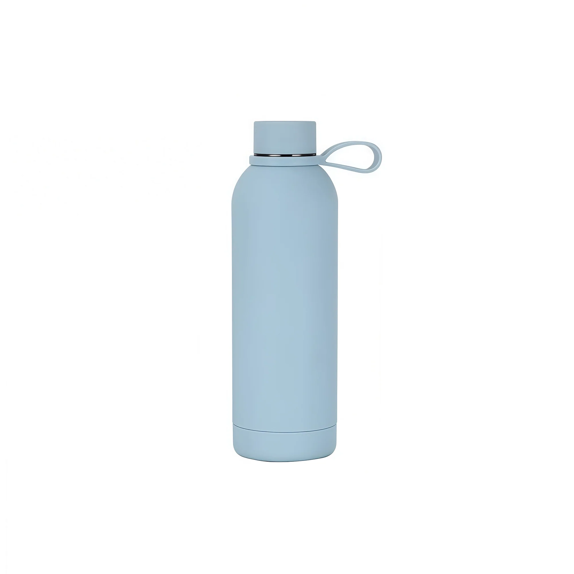 17Oz Stainless Steel Rubber Coated Double Wall Water Bottle