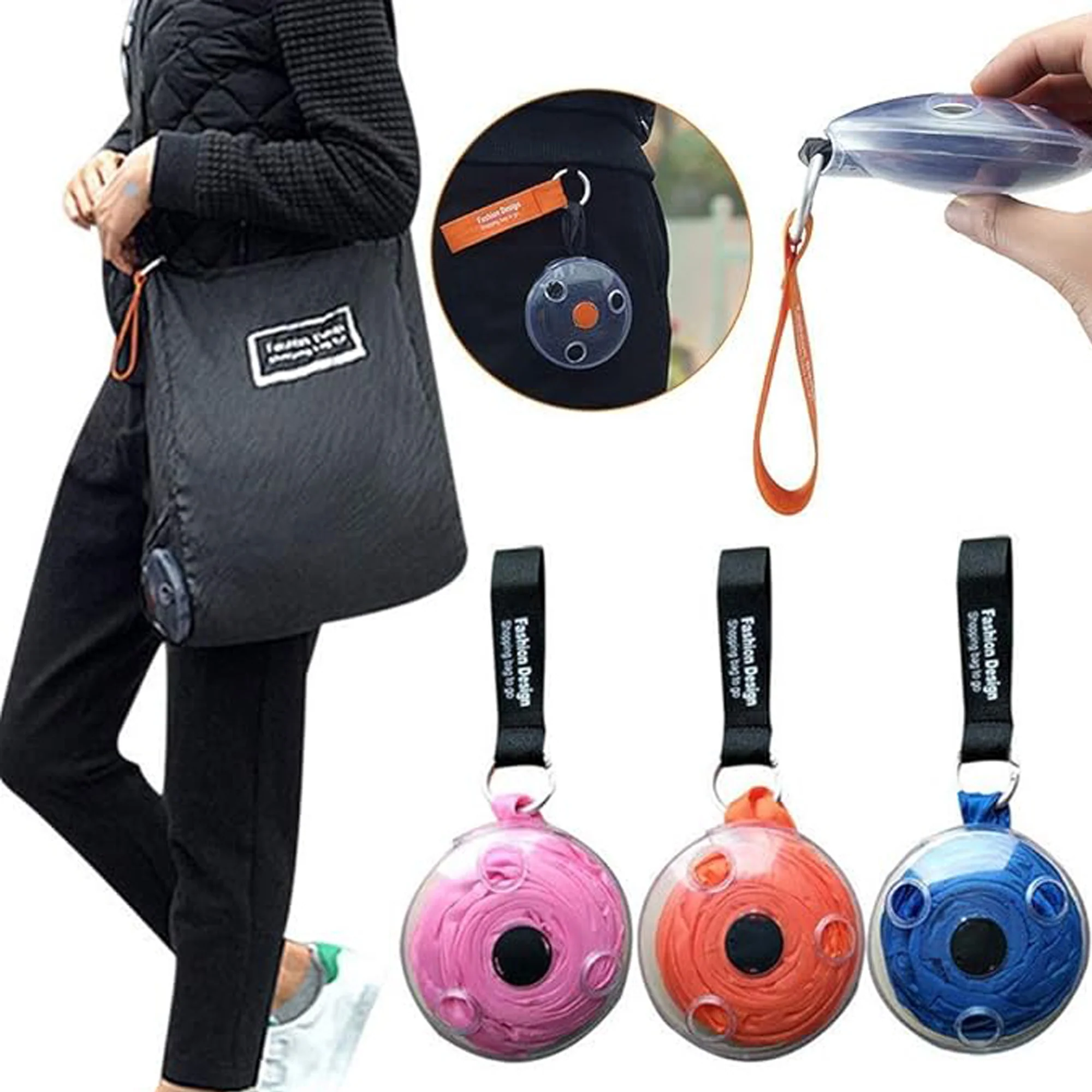 Portable Round Folding Telescopic Storage Bag