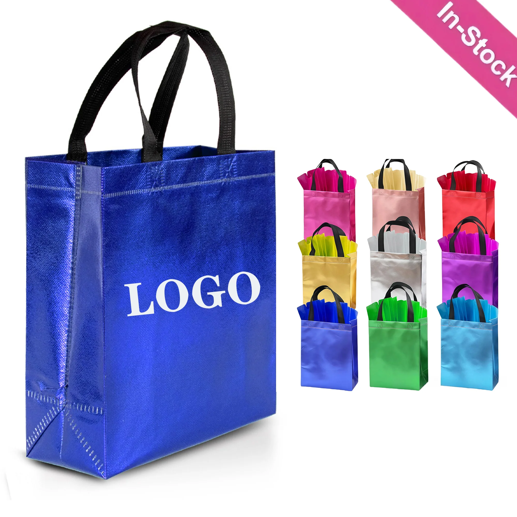 Shiny Laminated Non-Woven Gift Tote