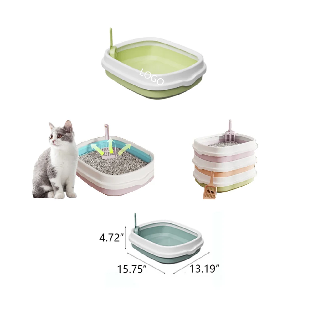 Semi-Enclosed Anti-Splash Cat Litter Box