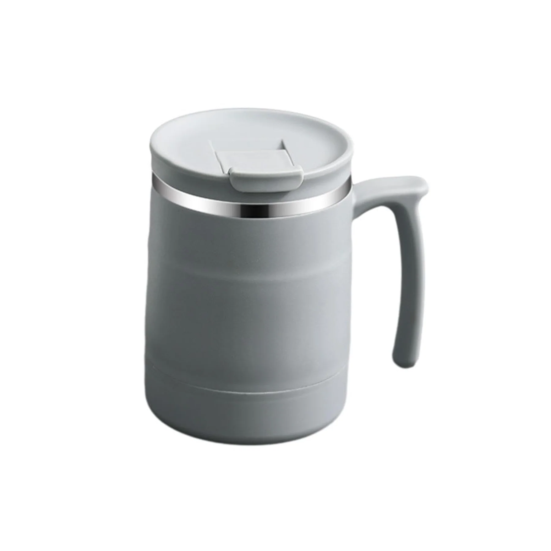 17Oz Portable Stainless Steel Thermos Mug With Spoon