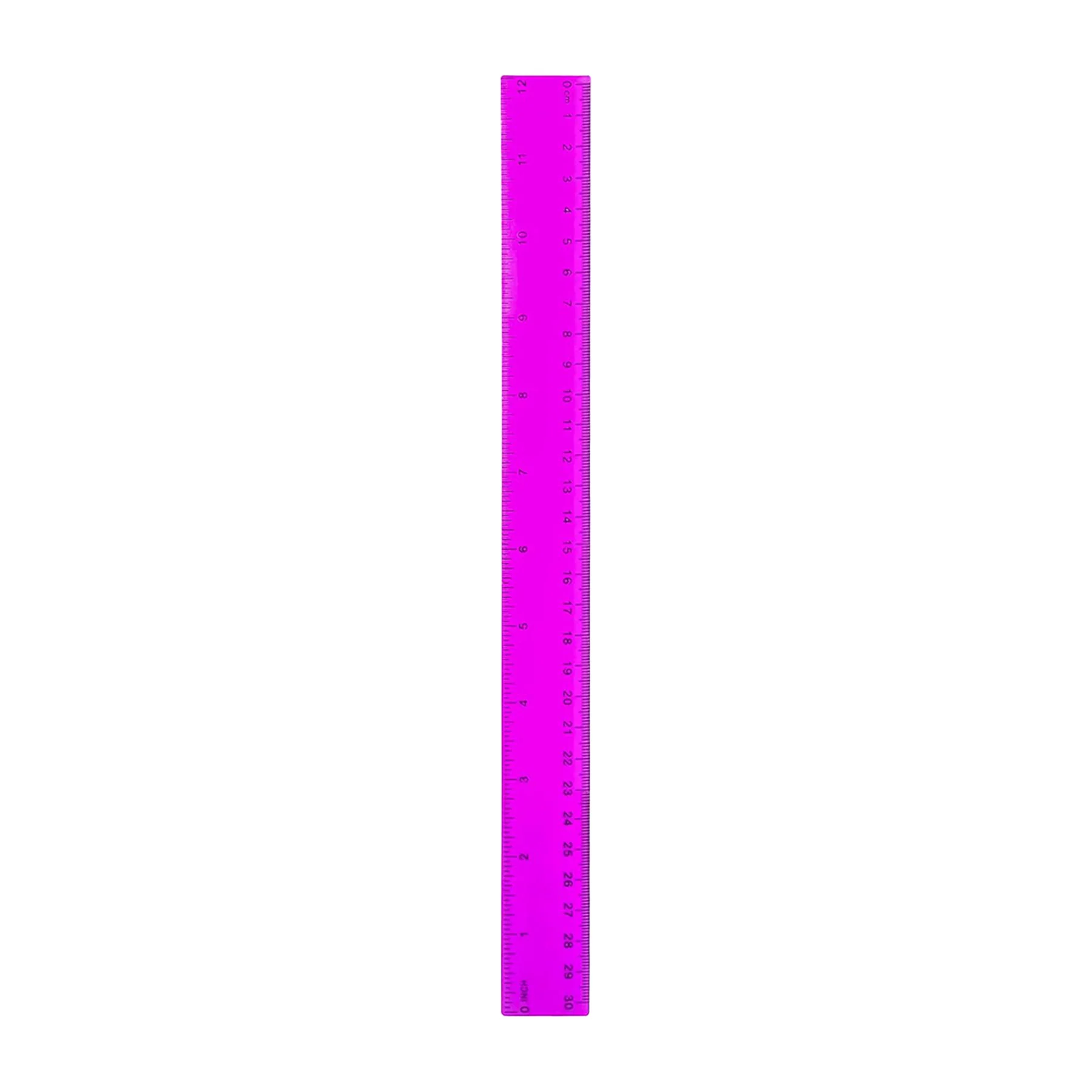 30cm Colored Transparent Plastic Ruler