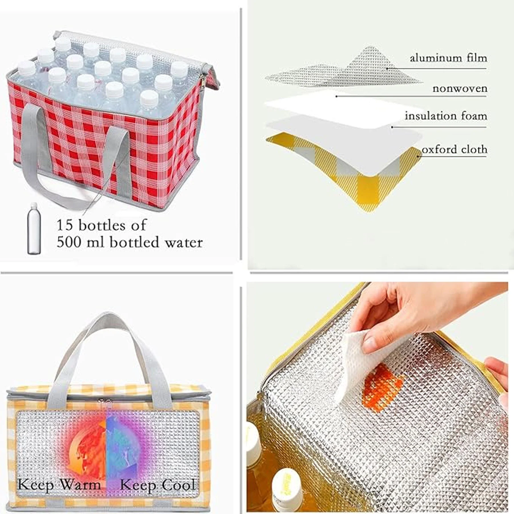 Foldable Insulated Picnic Basket