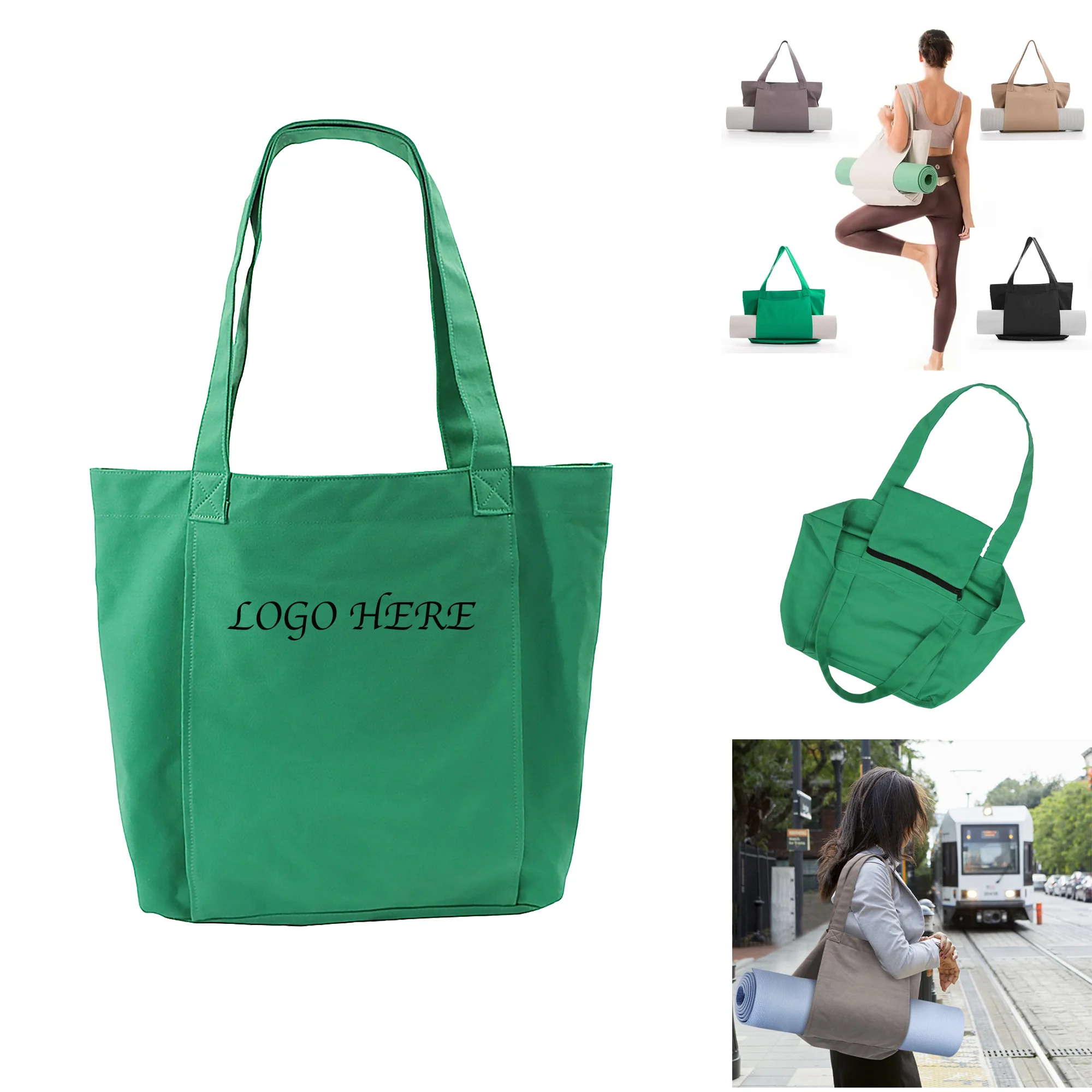 Canvas Yoga Pilates Mat Handbag