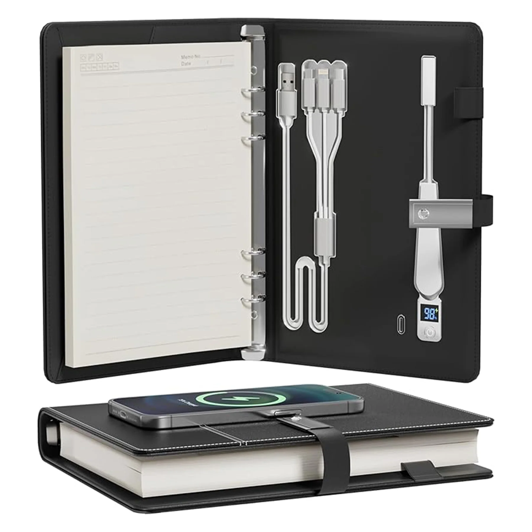 A5 Portable Business Wireless Charging Notebook