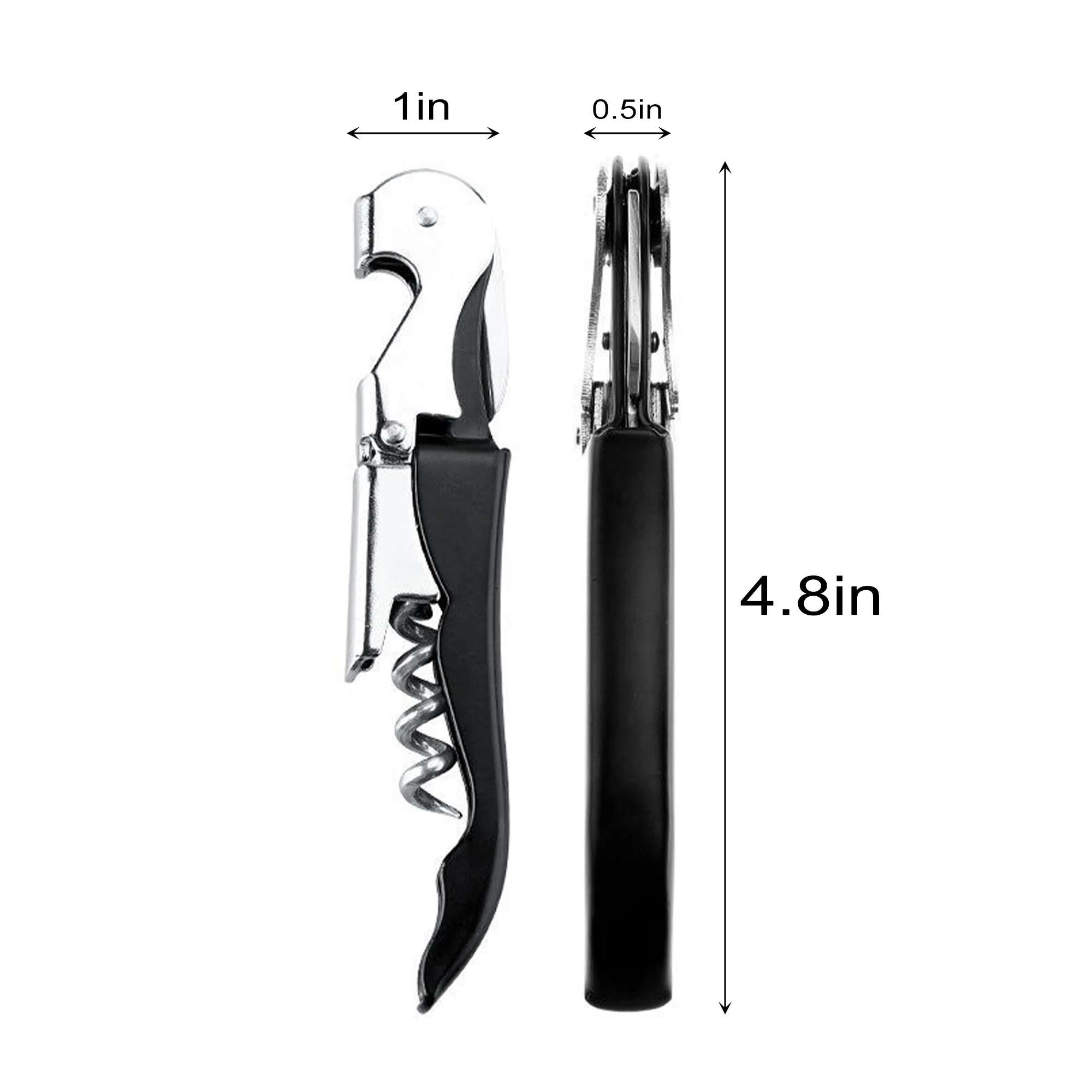 Double Hinged Waiter's Corkscrew Wine Opener