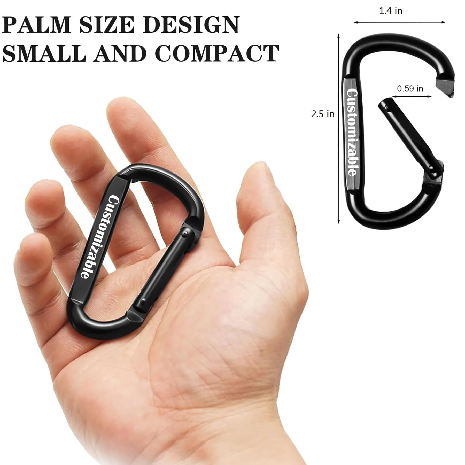 Hiking Aluminum Alloy Carabiner